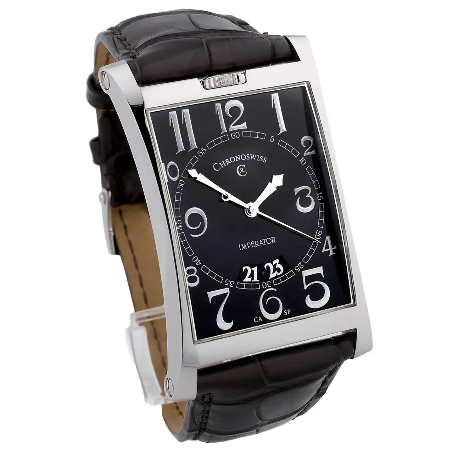 Chronoswiss Imperia CH-2873 (2011) - Zwart wijzerplaat 57 mm Staal (5/8)