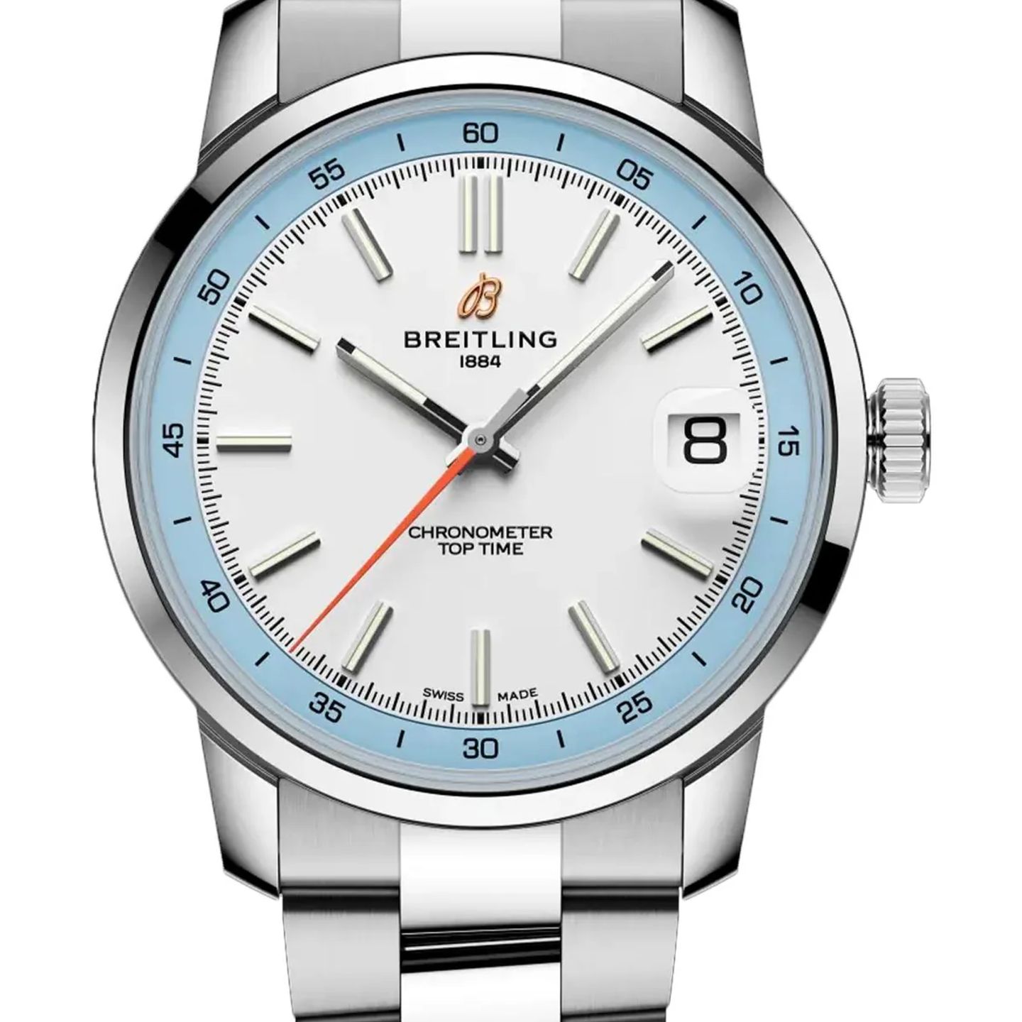 Breitling Top Time AB3113281A1A1 (2026) - Zilver wijzerplaat 38mm Staal (1/1)