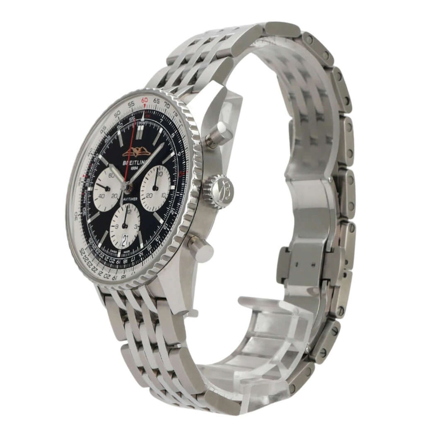 Breitling Navitimer 1 B01 Chronograph AB0138211B1A1 (2022) - Zwart wijzerplaat 43mm Staal (3/8)