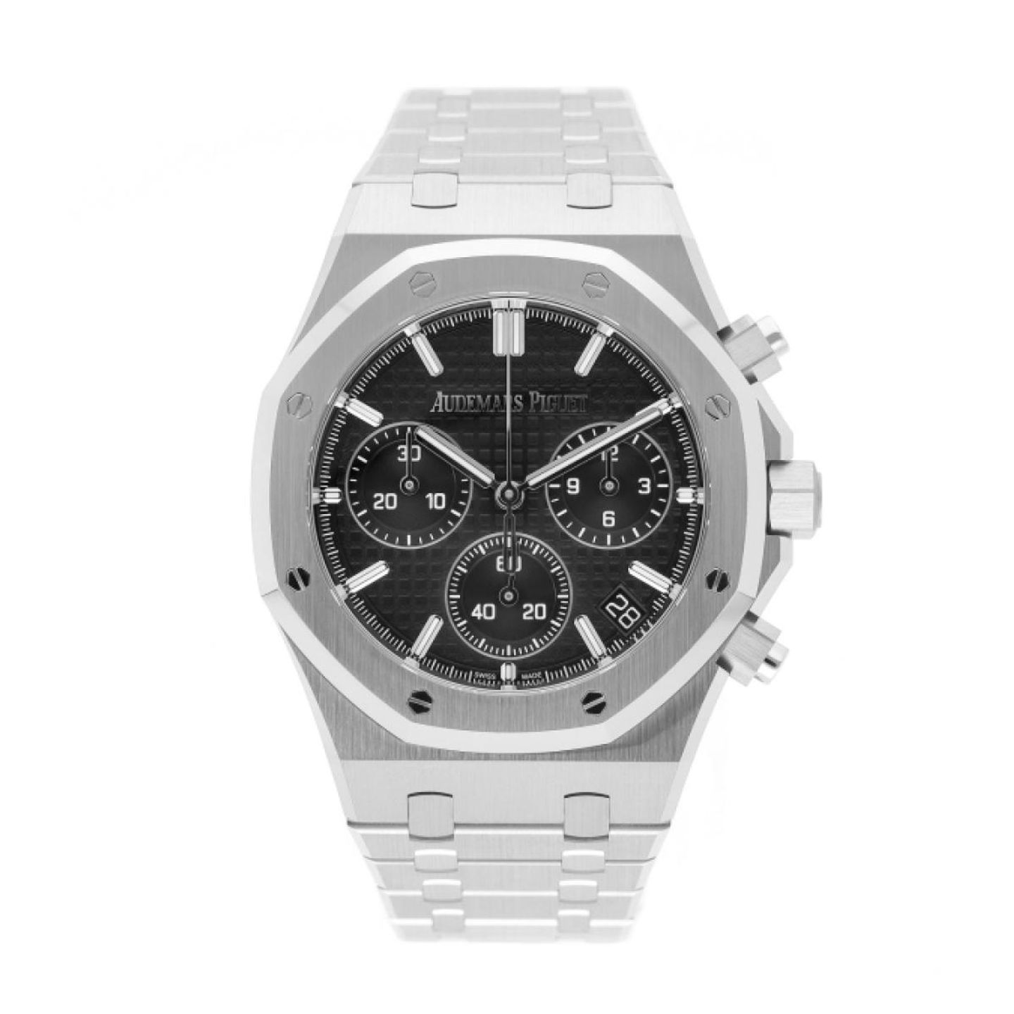Audemars Piguet Royal Oak Chronograph 26240ST.OO.1320ST.06 (2025) - Zwart wijzerplaat 41mm Staal (1/5)