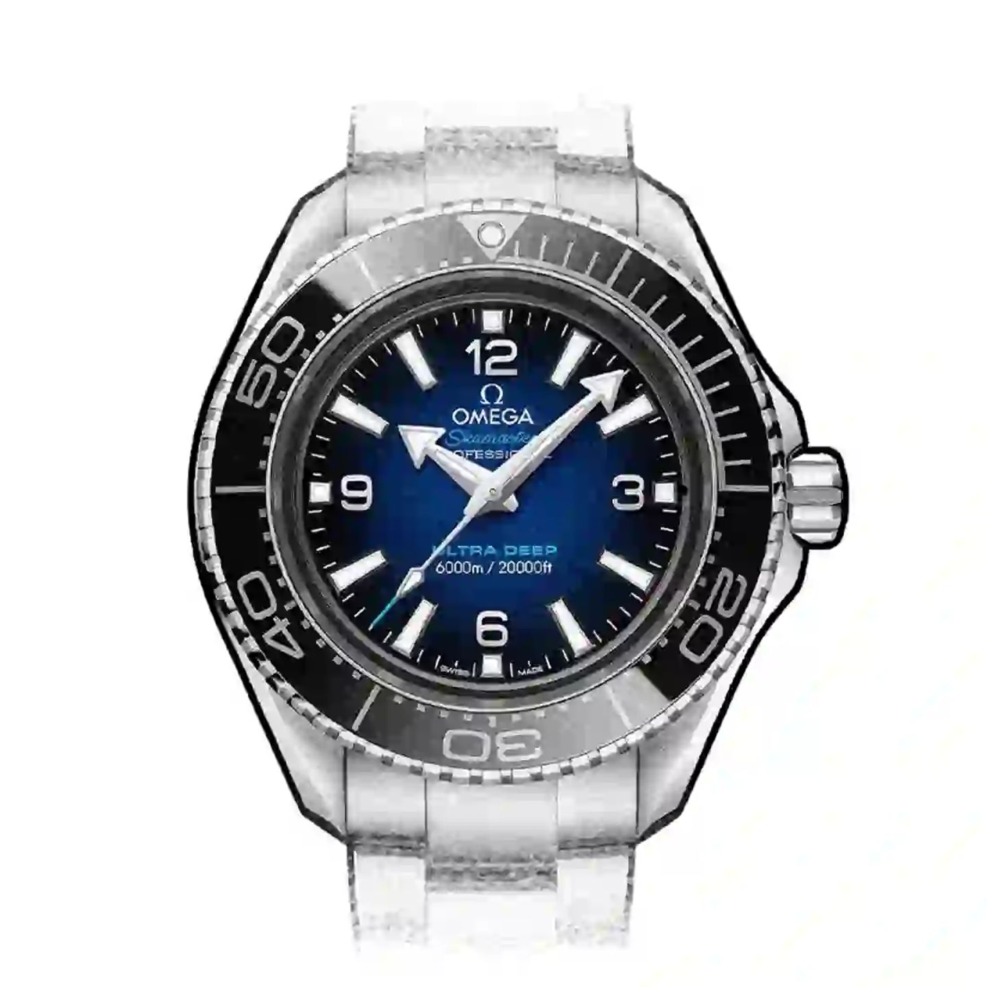 Omega Seamaster Planet Ocean 215.30.46.21.03.001 (2025) - Blue dial 46 mm Steel case (2/3)