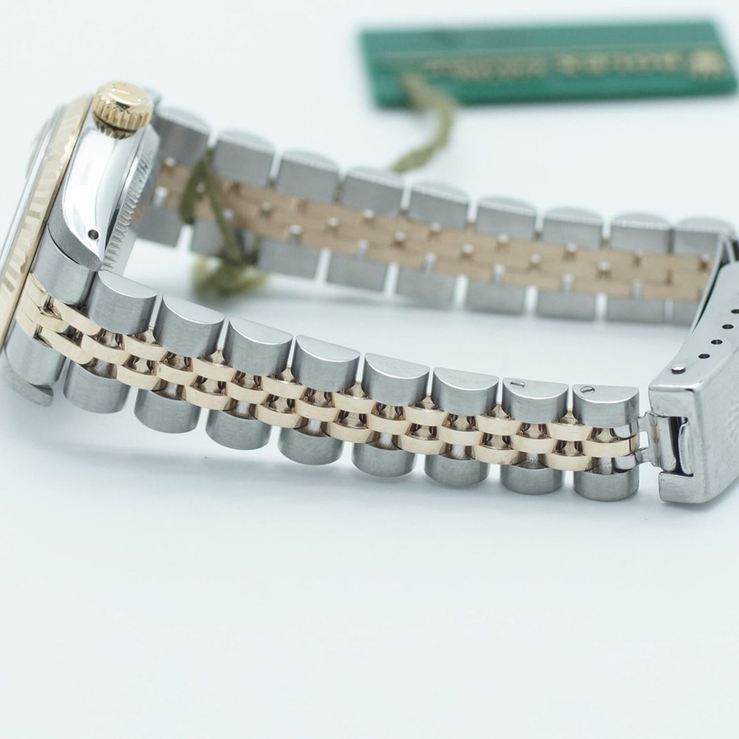 Rolex Lady-Datejust 69173 (1992) - Champagne dial 26 mm Gold/Steel case (5/8)