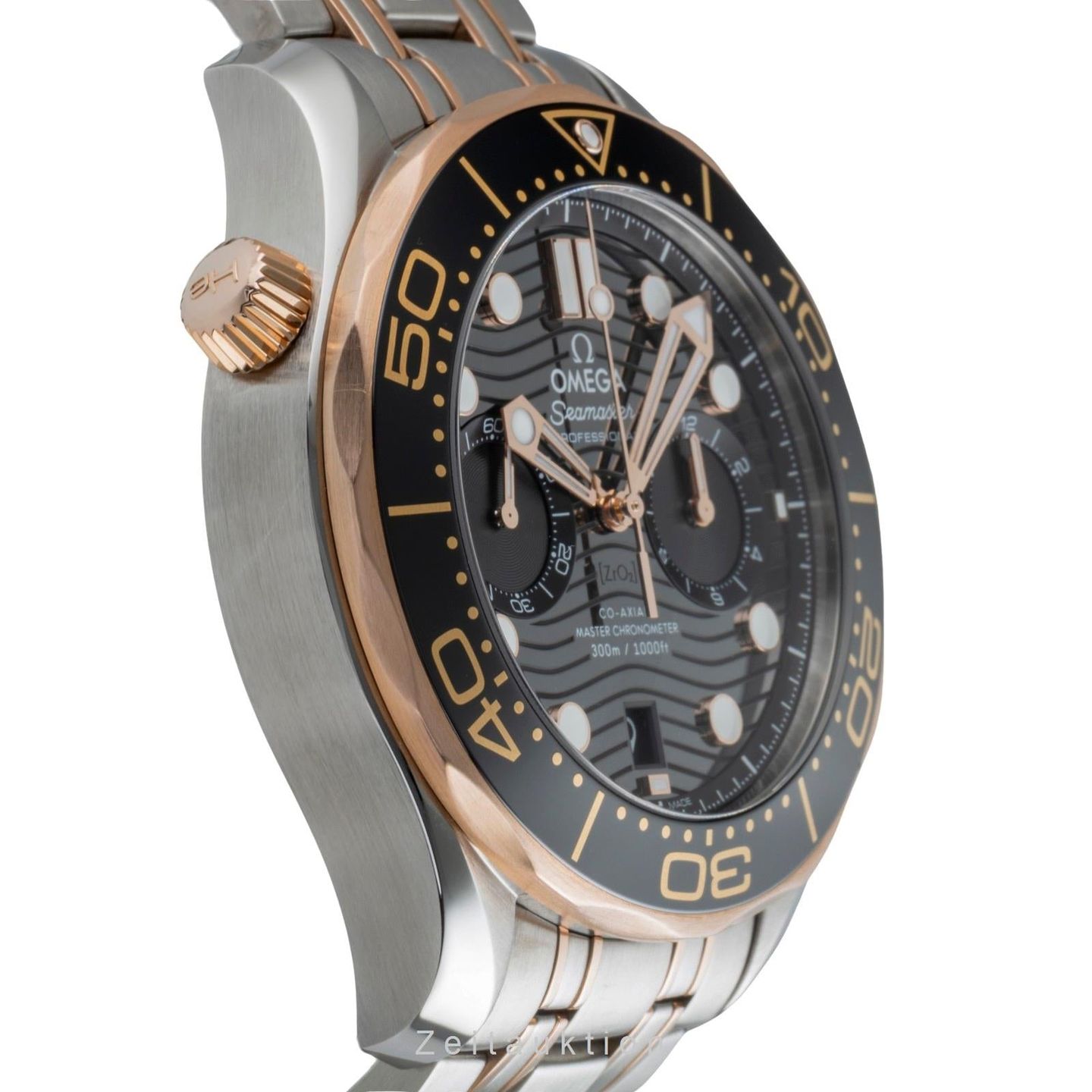 Omega Seamaster Diver 300 M 210.20.44.51.01.001 (Onbekend (willekeurig serienummer)) - Zwart wijzerplaat 44mm Goud/Staal (6/8)