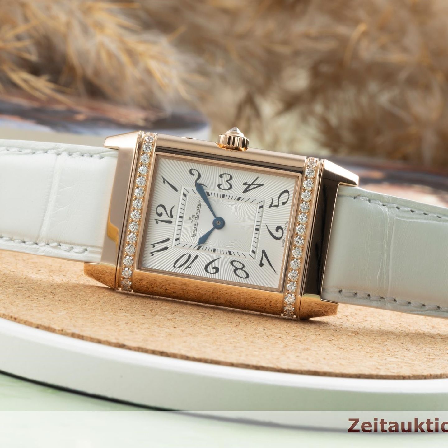 Jaeger-LeCoultre Reverso Duetto Duo Q2692420 (Unknown (random serial)) - Silver dial 25 mm Red Gold case (2/8)