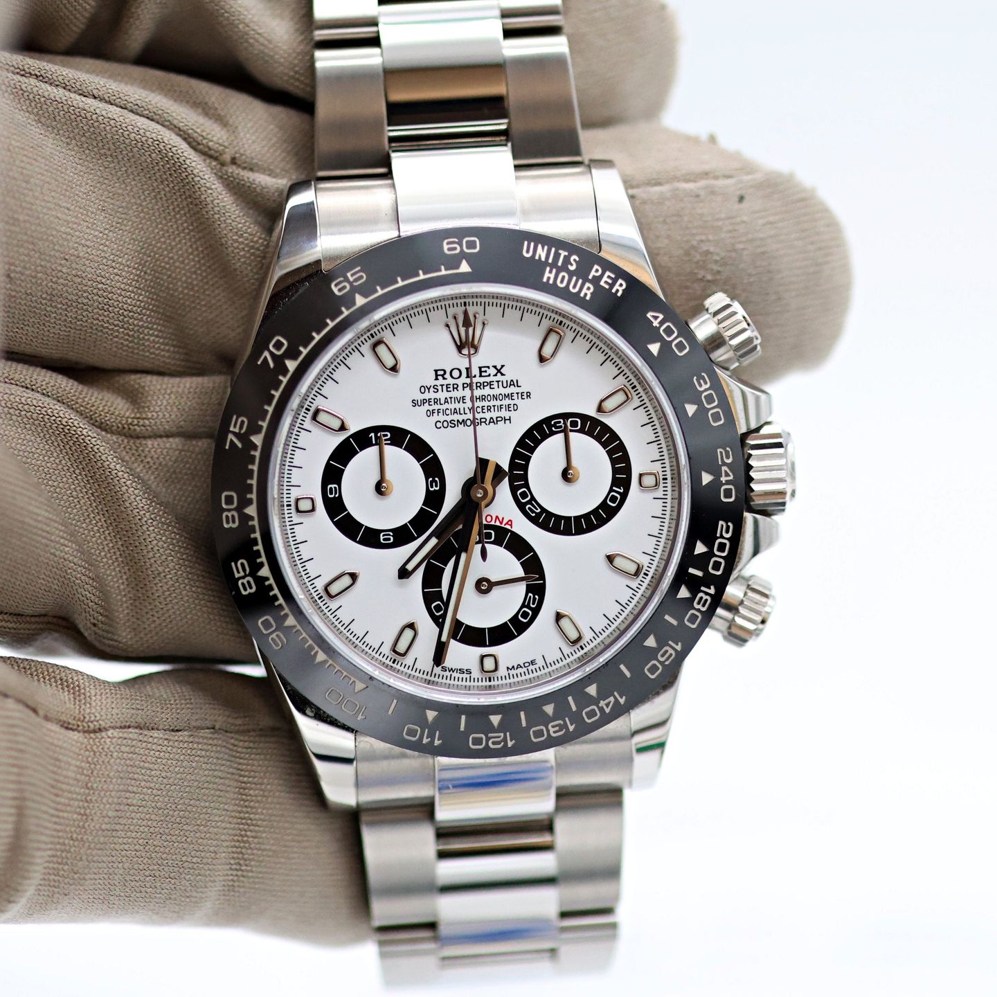 Rolex Daytona 116500LN (Unknown (random serial)) - White dial 40 mm Steel case (6/8)