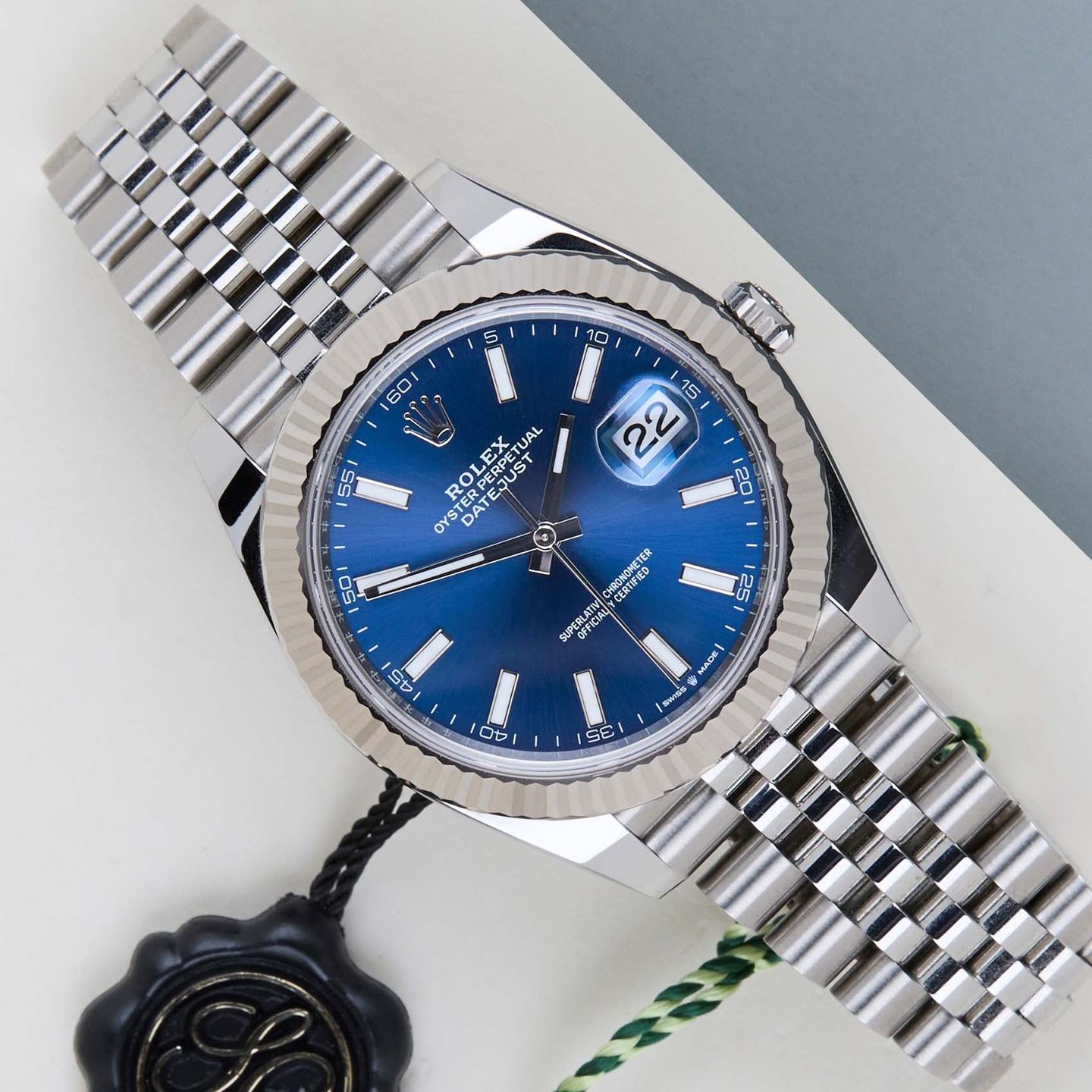 Rolex Datejust 41 126334 (2025) - Blue dial 41 mm Steel case (1/8)