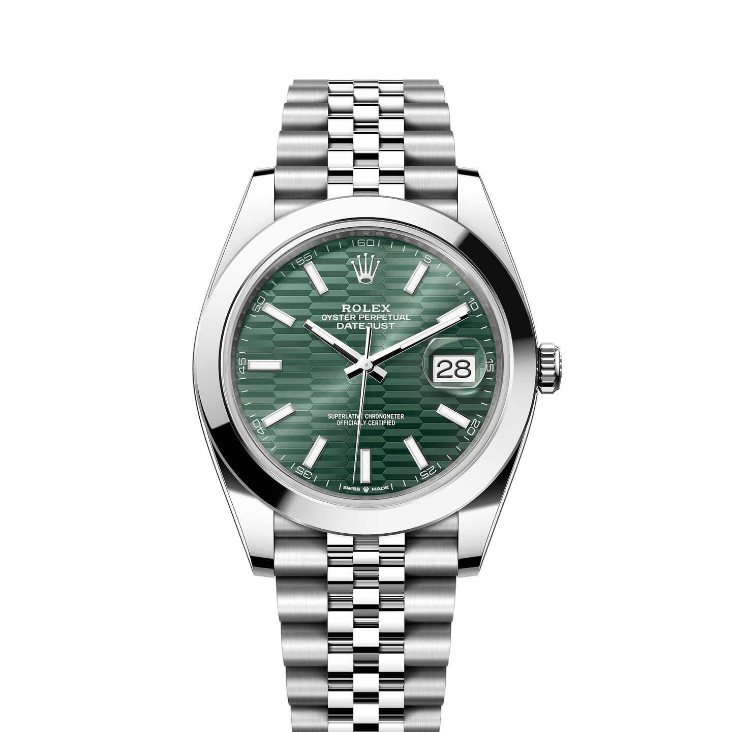 Rolex Datejust 41 126300 (2024) - Groen wijzerplaat 41mm Staal (1/1)