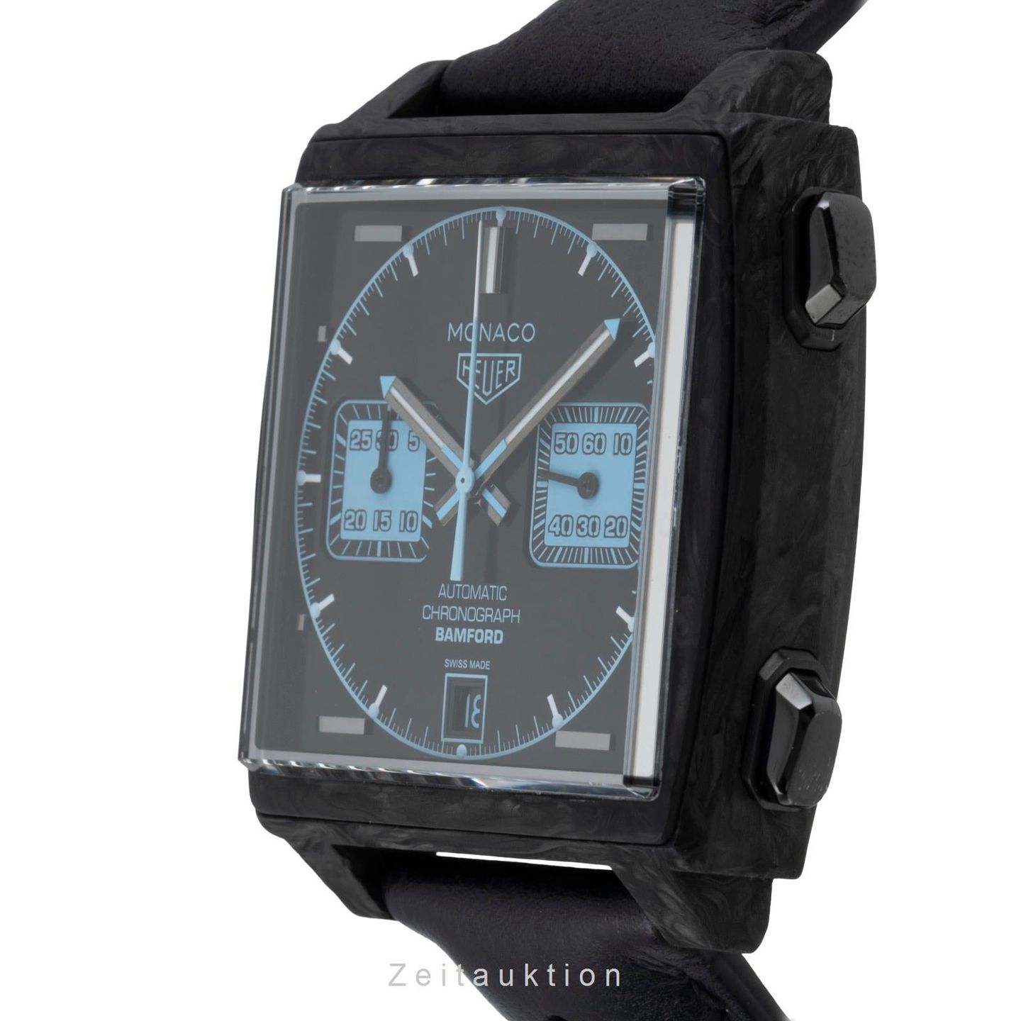 TAG Heuer Monaco CAW2190.FC6437 (Unknown (random serial)) - Black dial 39 mm Carbon case (5/8)