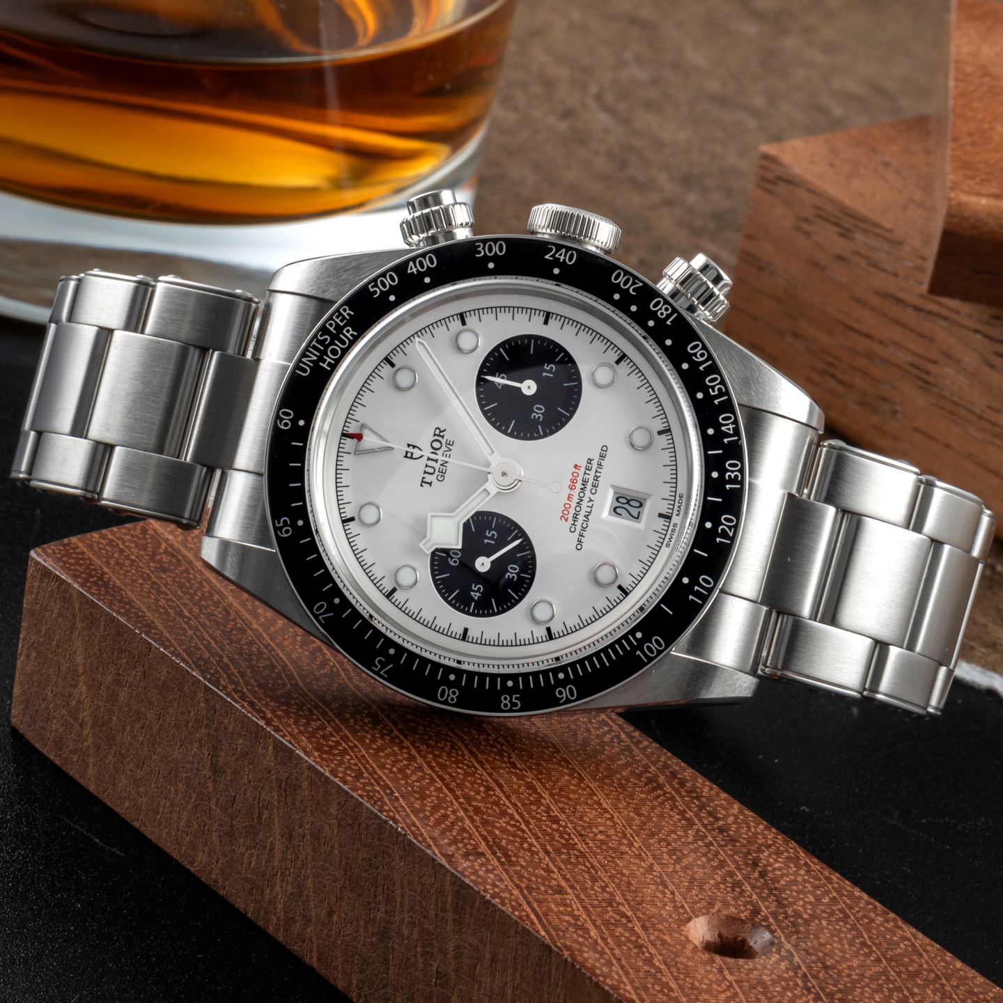 Tudor Black Bay Chrono 79360N (Unknown (random serial)) - Silver dial 41 mm Steel case (2/8)