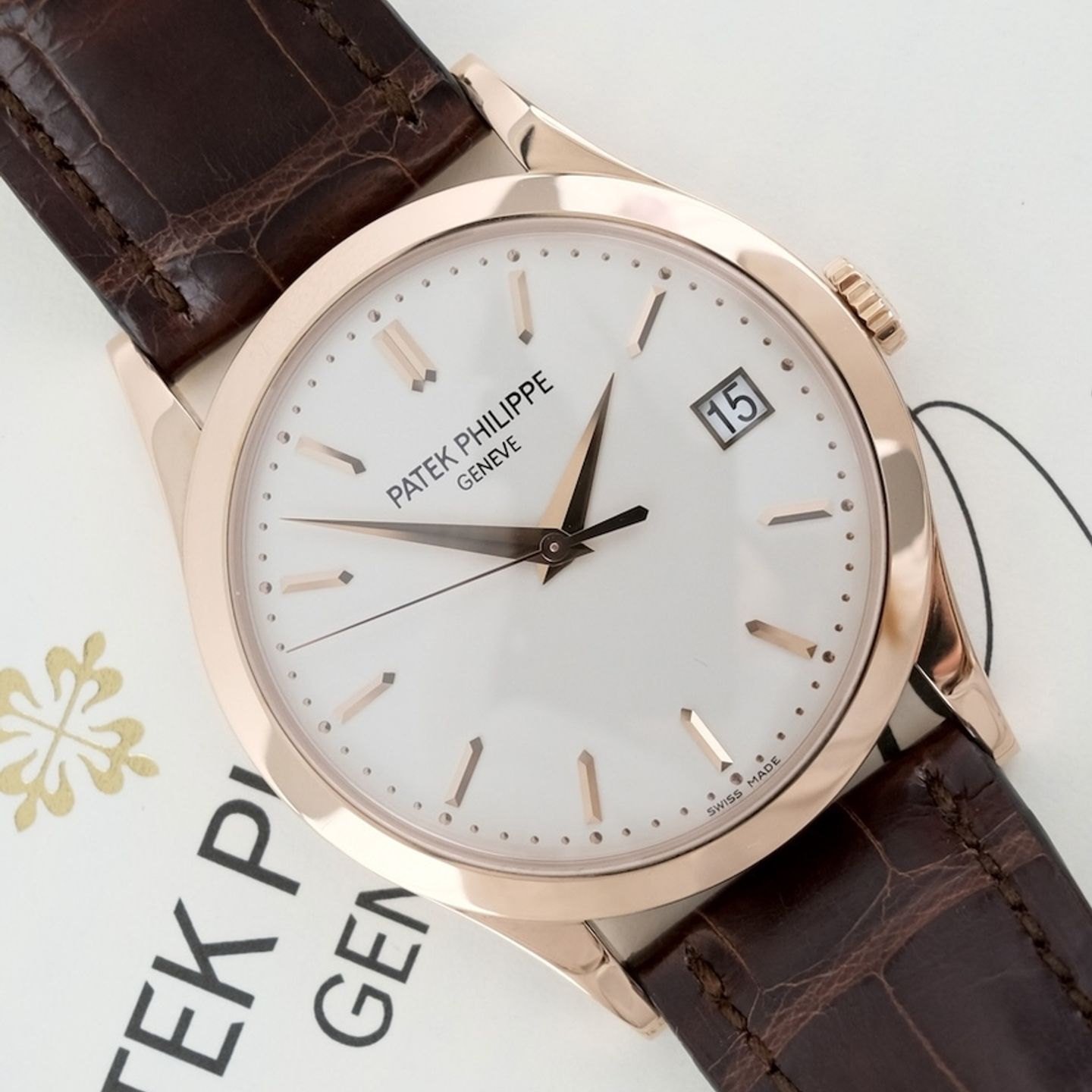 Patek Philippe Calatrava 5296R-010 (2009) - 38mm Roségoud (1/8)