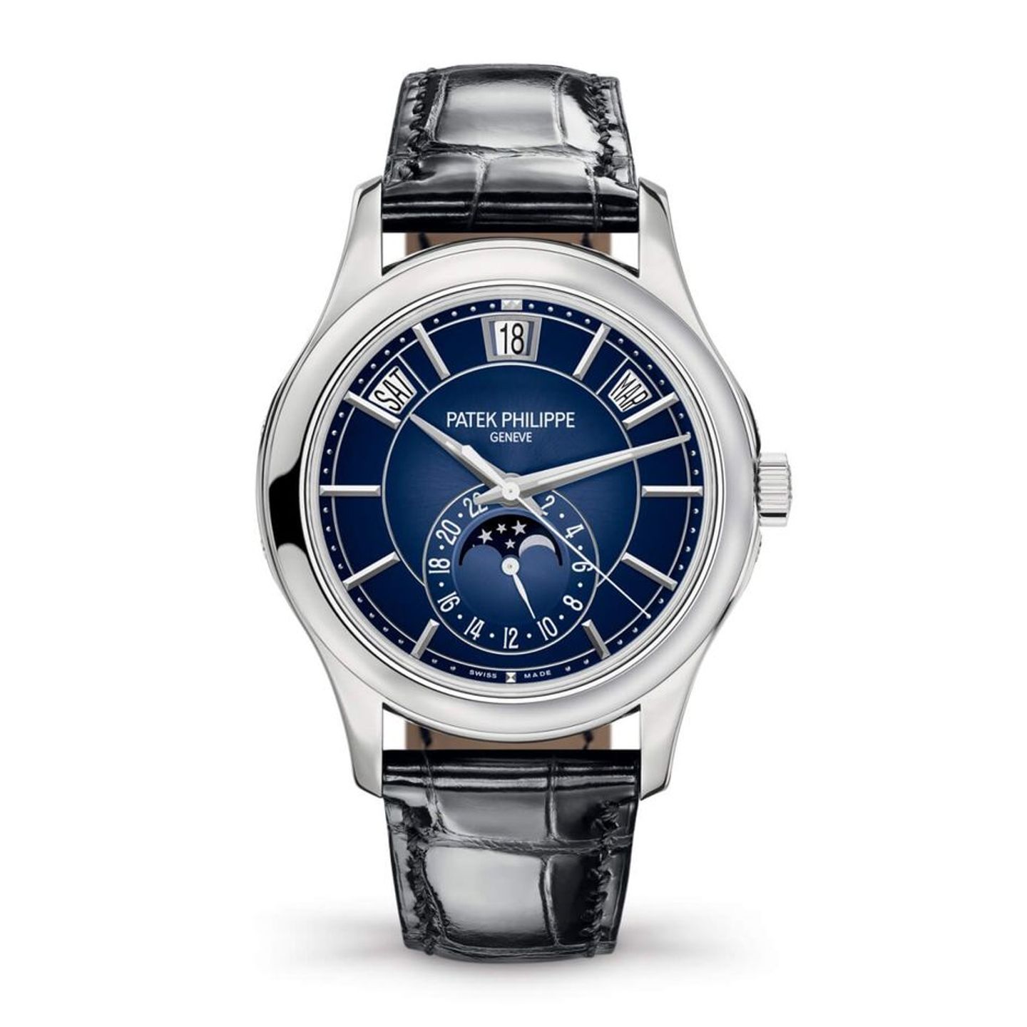 Patek Philippe Annual Calendar 5205G-013 (2025) - Blue dial 40 mm White Gold case (1/1)