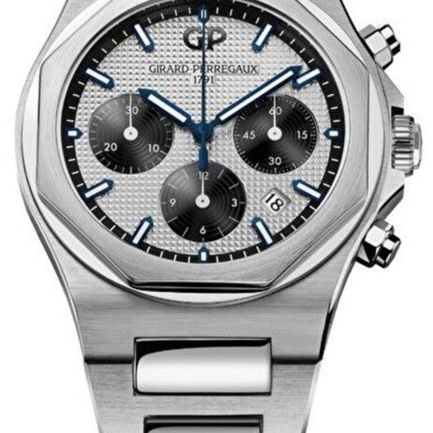 Girard-Perregaux Laureato 81020-11-131-11A (2026) - Silver dial 43 mm Steel case (1/1)