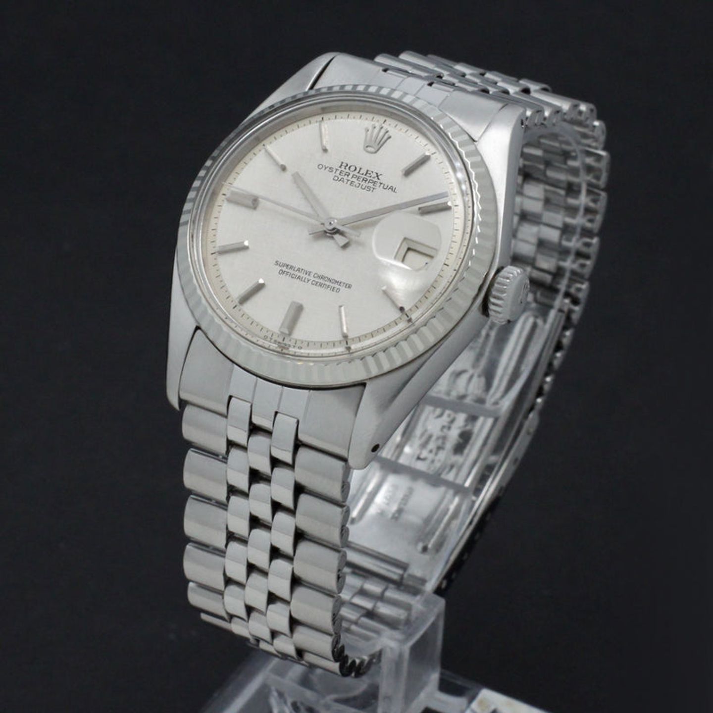 Rolex Datejust 1601 (1973) - Zilver wijzerplaat 36mm Staal (4/7)