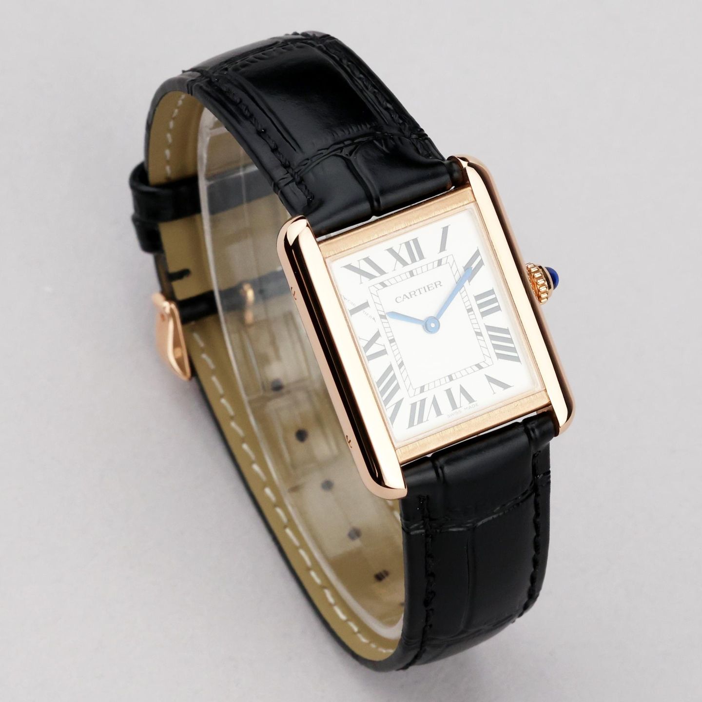 Cartier Tank Solo W5200024 (2018) - Zilver wijzerplaat 31mm Roségoud (2/7)