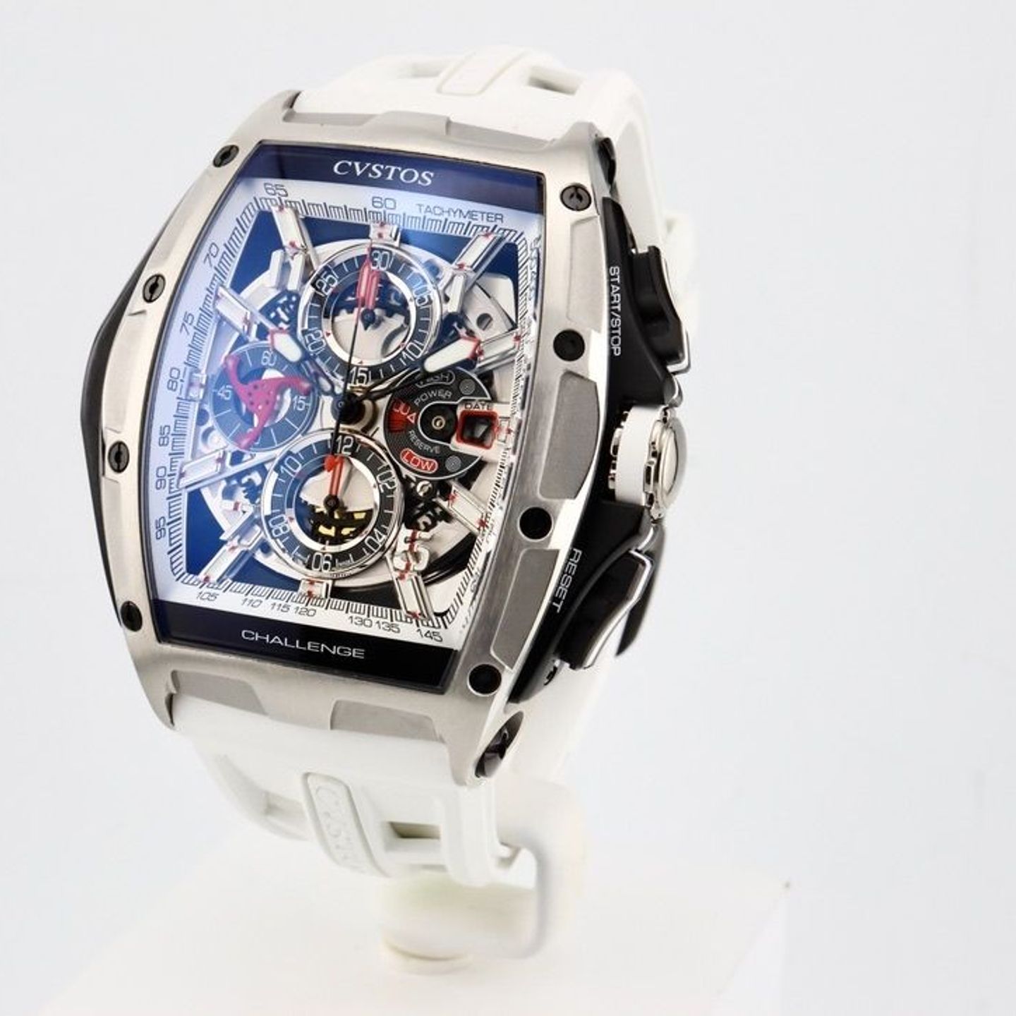 Cvstos Challenge CVT-CHR3-WHITE-5NBKTT-1000 (2024) - Transparent dial 45 mm Steel case (2/8)