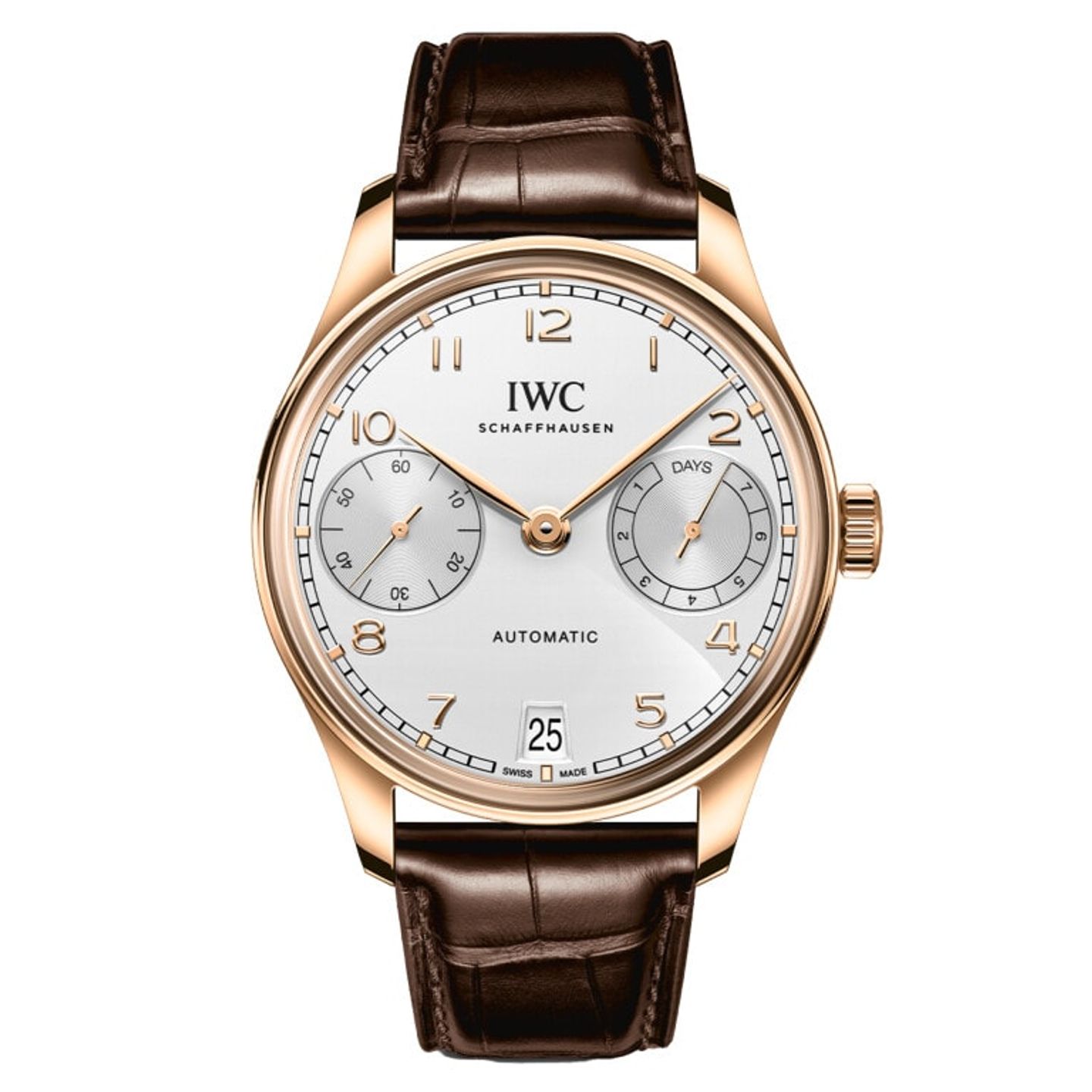 IWC Portuguese Automatic IW501706 (2025) - Silver dial 42 mm Rose Gold case (1/1)