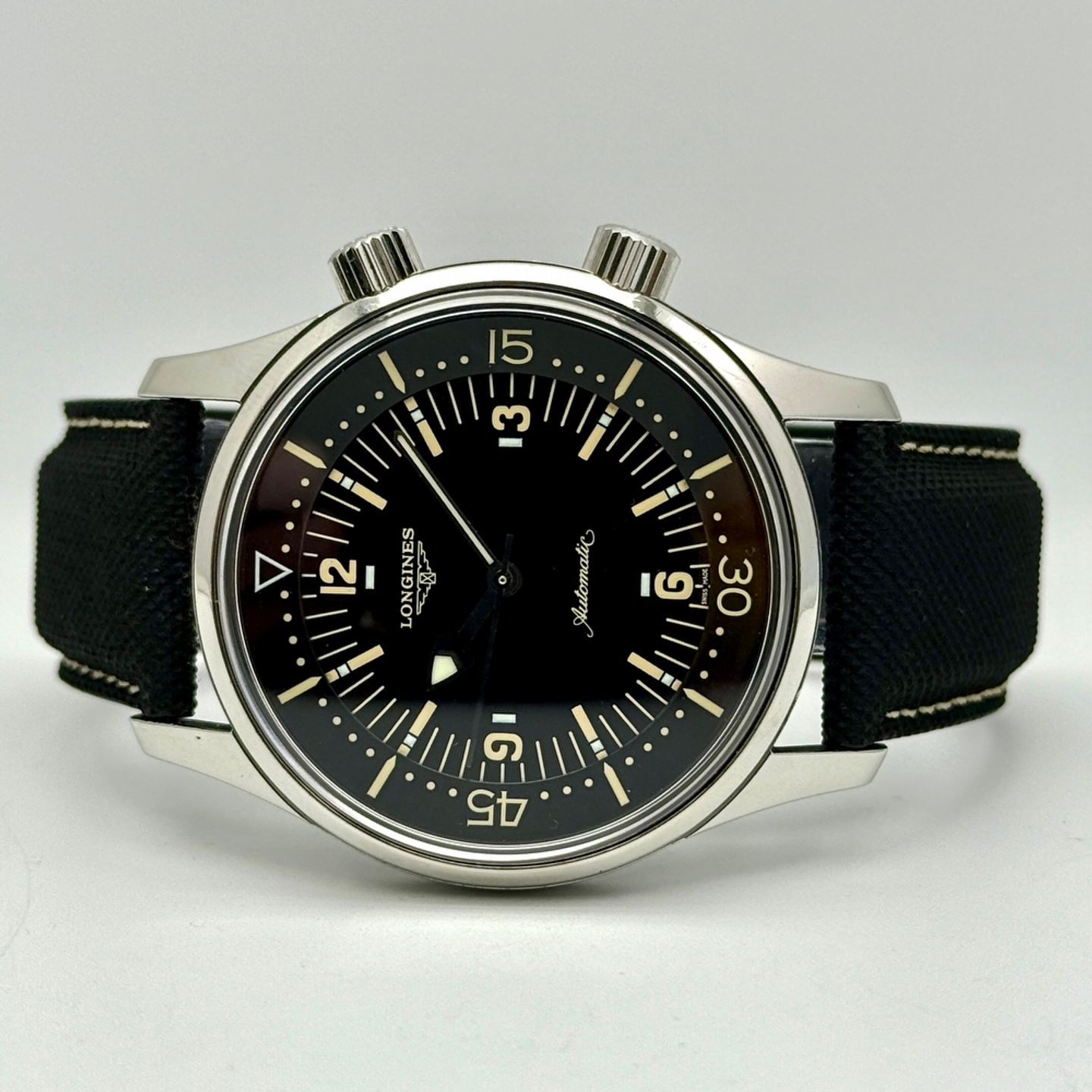 Longines Legend Diver L3.674.4.56.2 (2008) - Black dial 42 mm Steel case (2/8)
