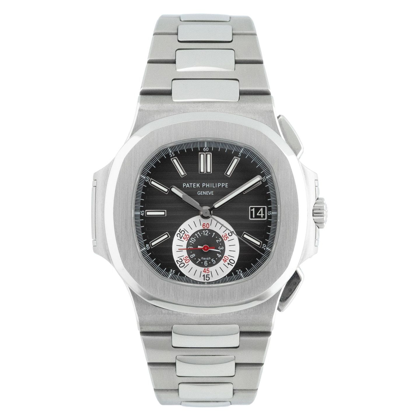 Patek Philippe Nautilus 5980/1A-014 (2010) - Black dial 41 mm Steel case (1/6)