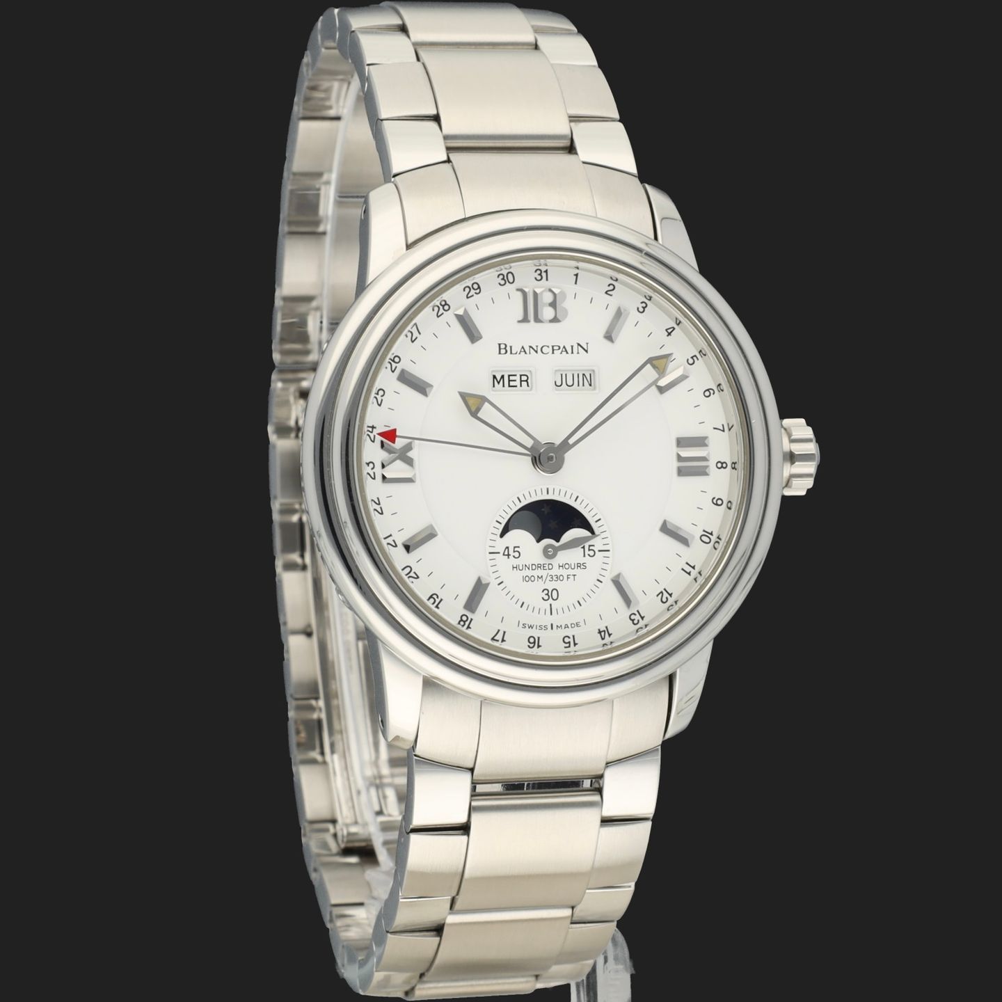 Blancpain Léman 2763-1127 (1997) - White dial 38 mm Steel case (4/8)