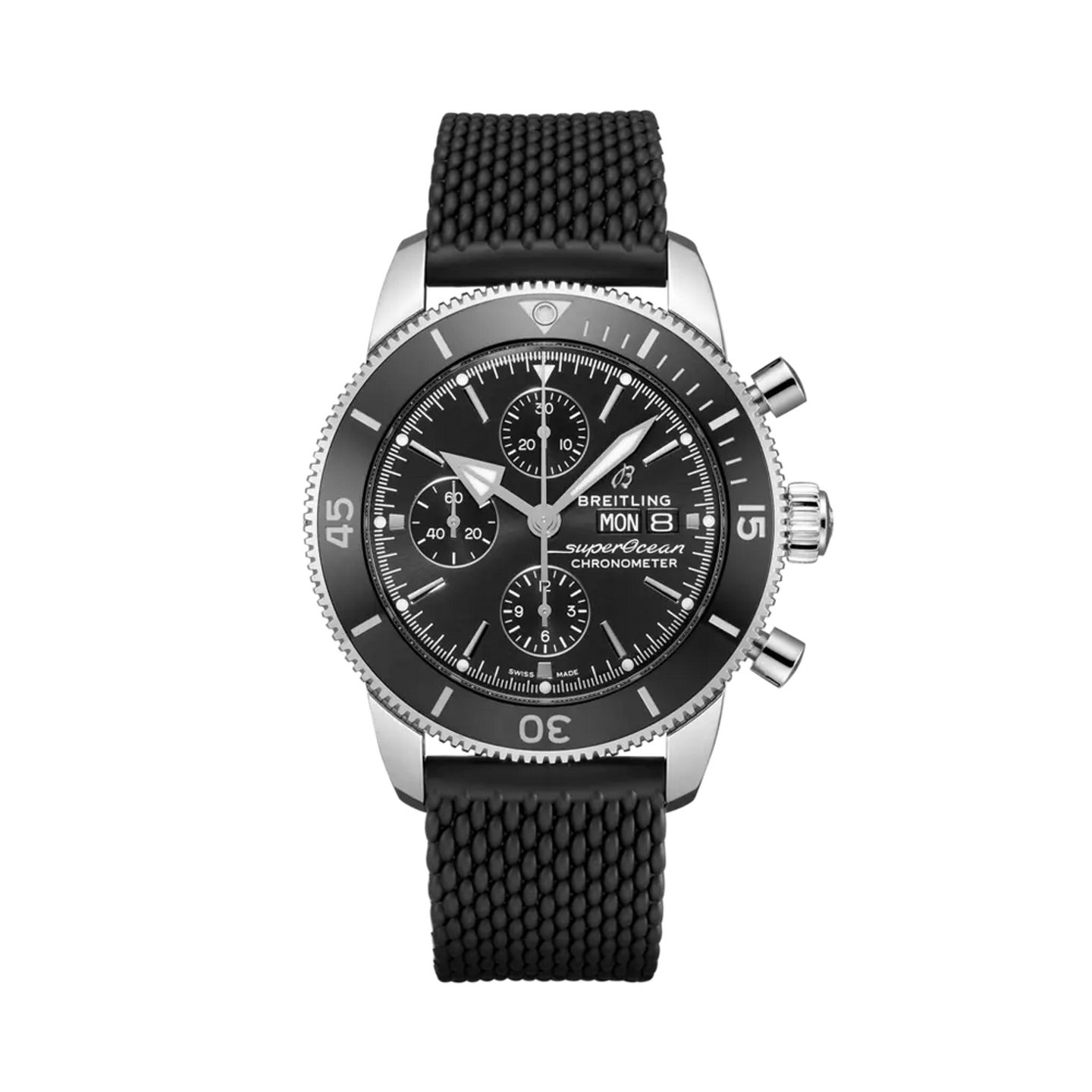 Breitling Superocean Heritage II Chronograph A13313121B1S1 (2025) - Zwart wijzerplaat 44mm Staal (1/1)
