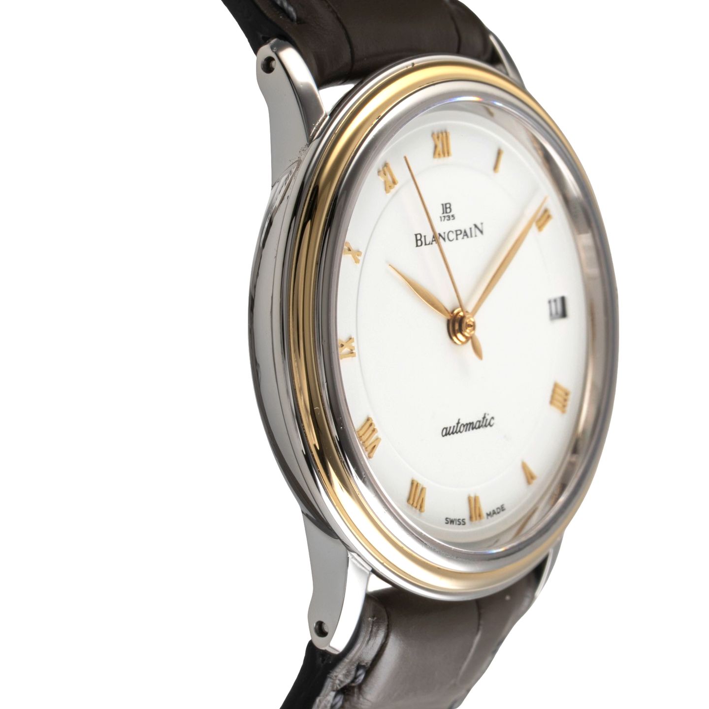 Blancpain Villeret 1195-1318 (1995) - Wit wijzerplaat 34mm Goud/Staal (7/8)