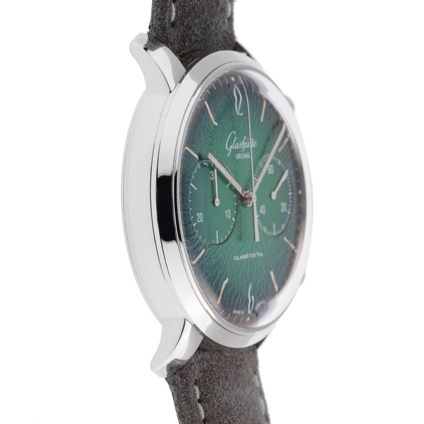 Glashütte Original Sixties Chronograph 1-39-34-05-22-04 (2025) - Green dial 42 mm Steel case (5/7)