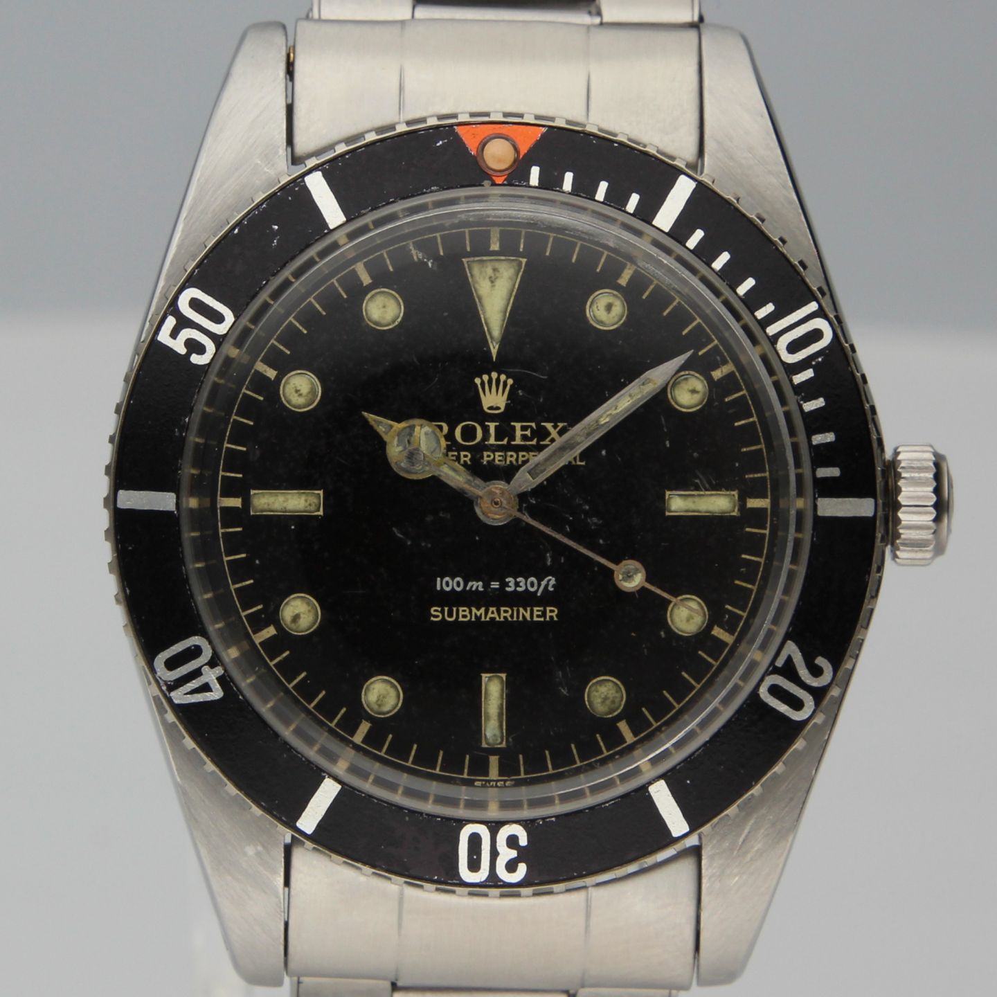 Rolex Submariner No Date 5508 (1950) - Black dial 37 mm Steel case (1/8)