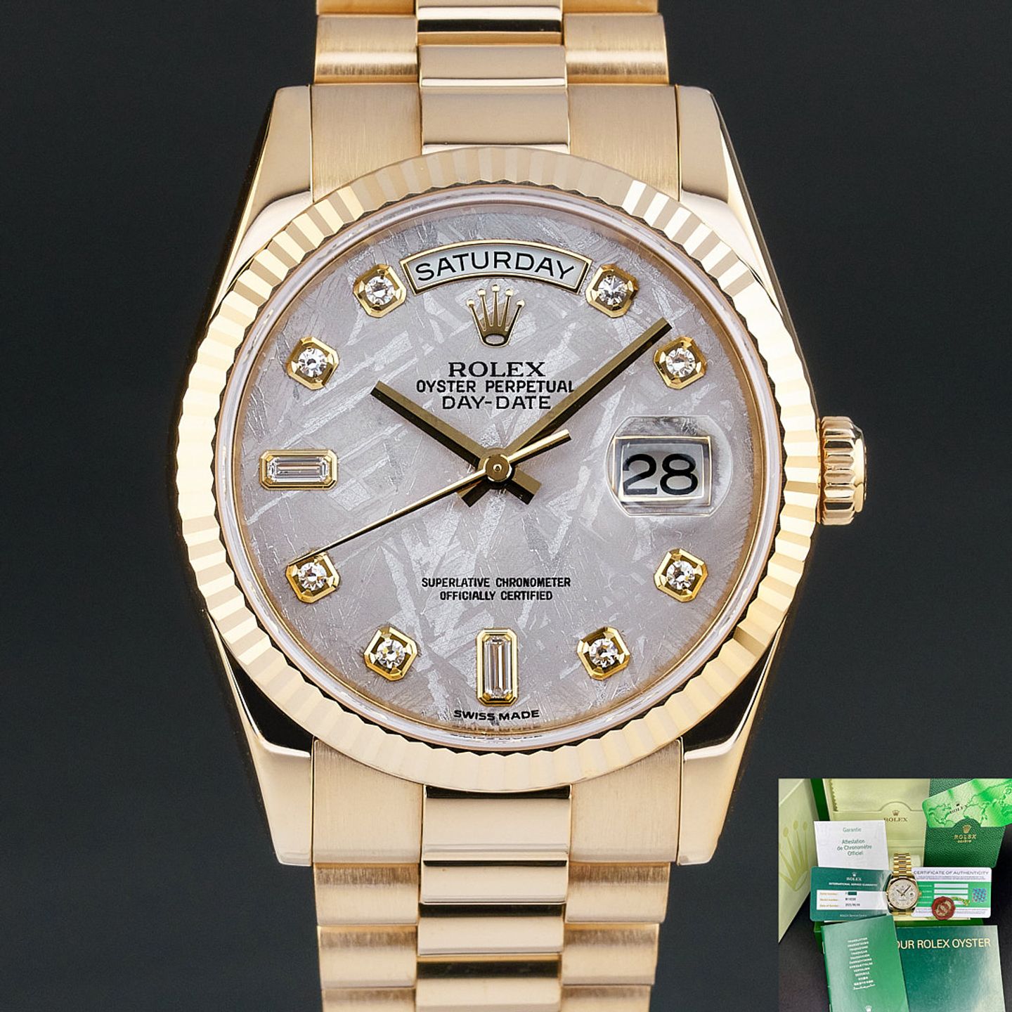 Rolex Day-Date 36 118238 (2005) - 36 mm Yellow Gold case (1/8)