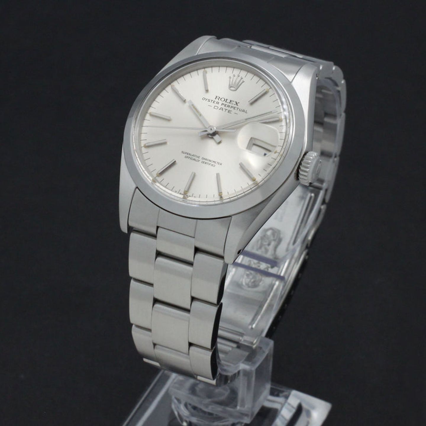 Rolex Oyster Perpetual Date 1500 (1971) - Silver dial 34 mm Steel case (4/7)