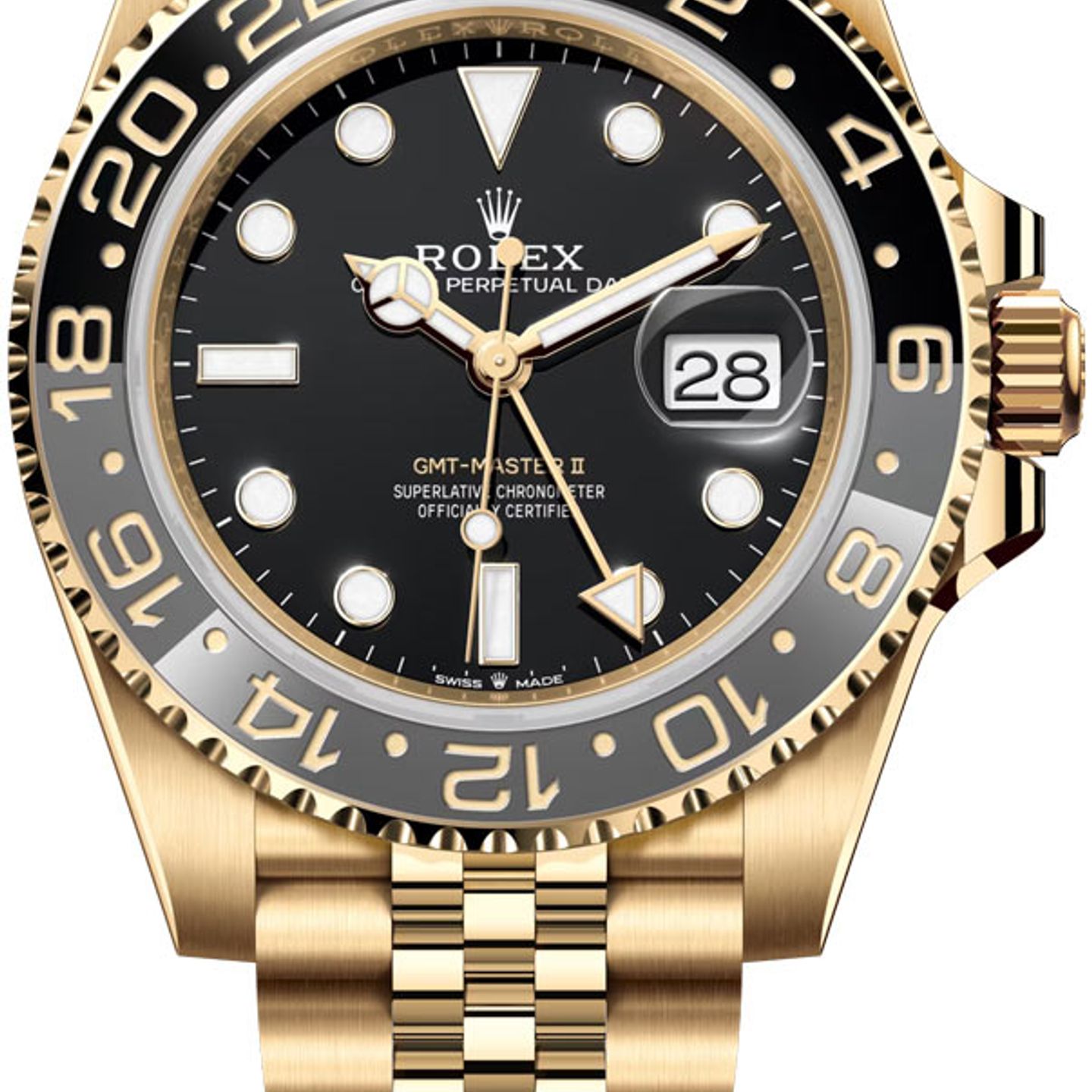 Rolex GMT-Master II 126718GRNR (2024) - Black dial 40 mm Yellow Gold case (1/1)