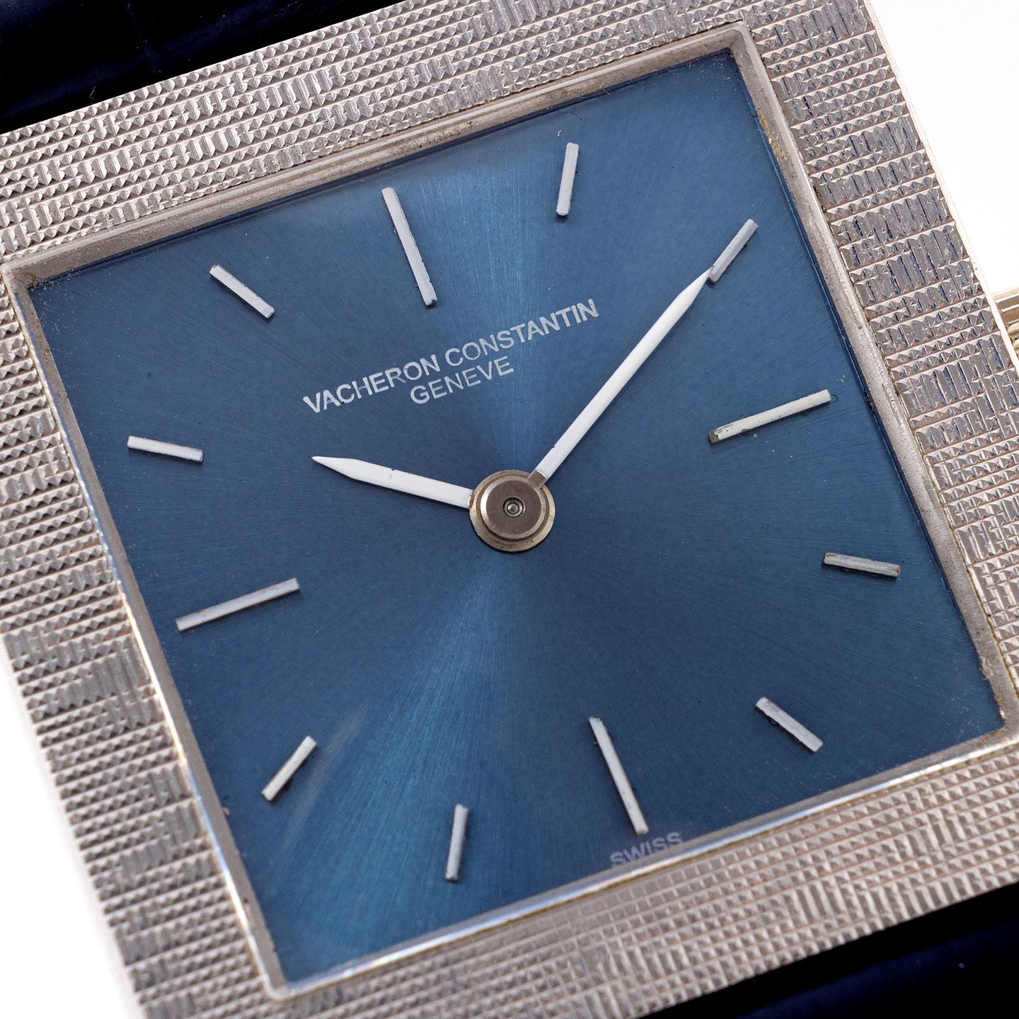 Vacheron Constantin Vintage 6840 (1960) - Blauw wijzerplaat 26mm Witgoud (2/8)