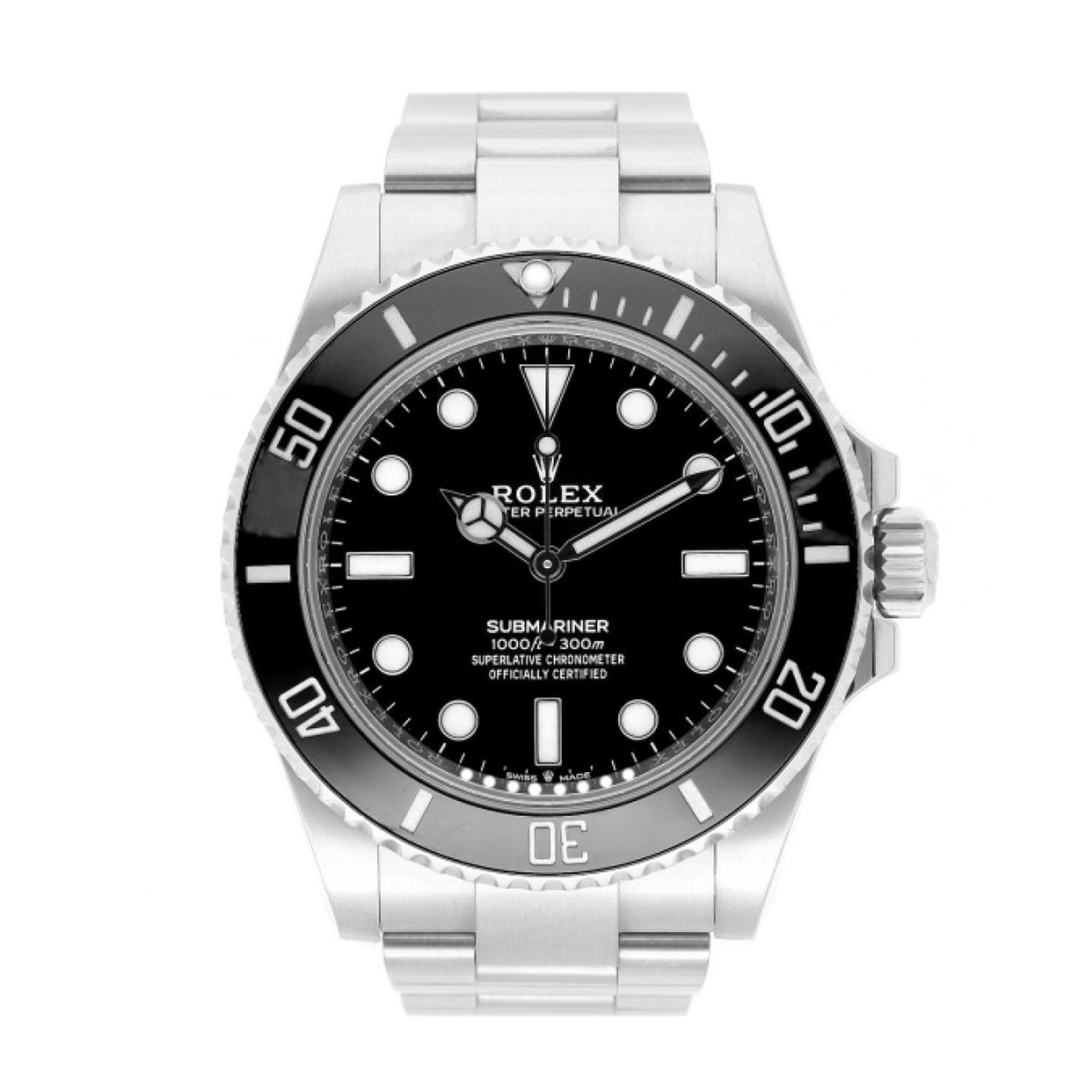 Rolex Submariner No Date 124060 (2022) - Zwart wijzerplaat 41mm Staal (1/5)
