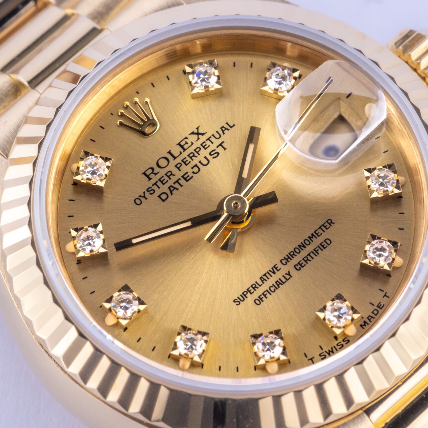 Rolex Lady-Datejust 69178 (1989) - 26 mm Yellow Gold case (2/8)
