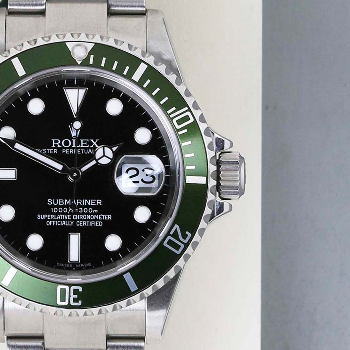 Rolex Submariner Date 16610LV (2006) - Black dial 40 mm Steel case (5/8)