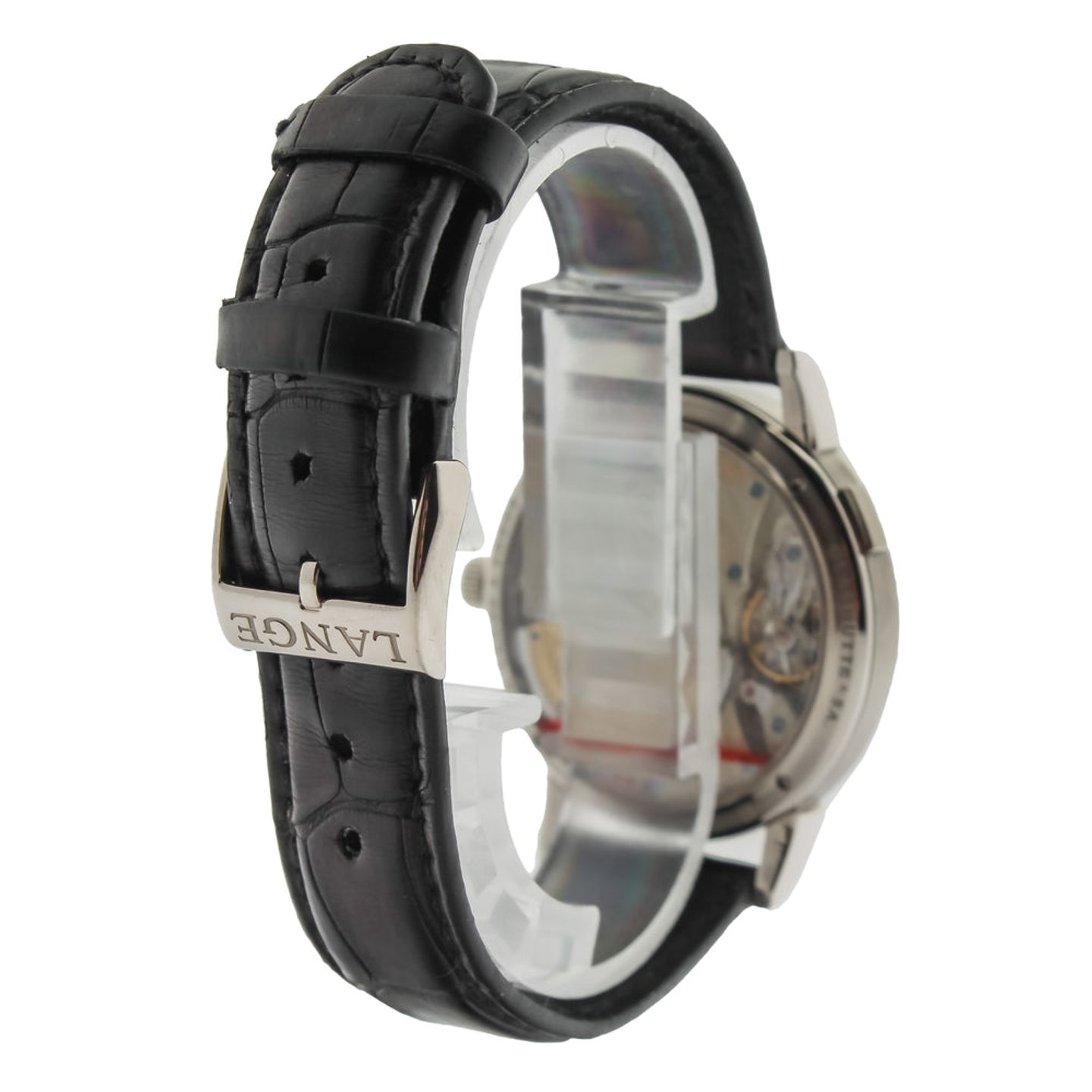 A. Lange & Söhne Langematik 308.027 (Unknown (random serial)) - Black dial 37 mm White Gold case (10/14)