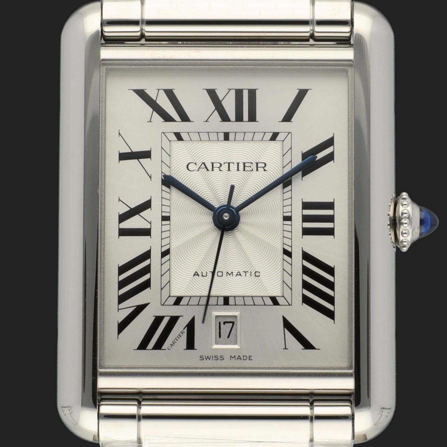 Cartier Tank WSTA0053 (2024) - Zilver wijzerplaat 41mm Staal (2/8)