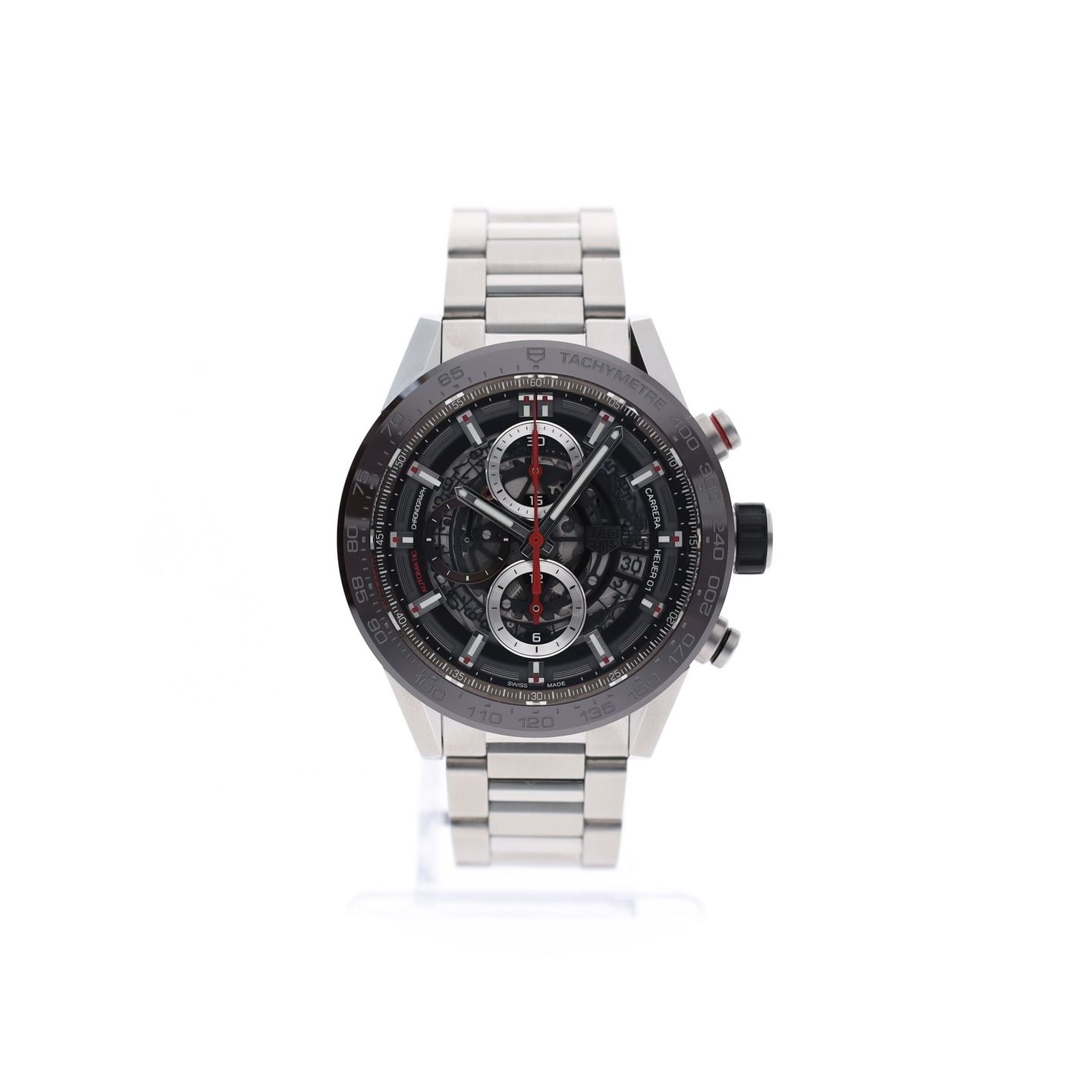 TAG Heuer Carrera Calibre HEUER 01 CAR201U.BA0766 (2022) - Transparant wijzerplaat 43mm Staal (5/8)