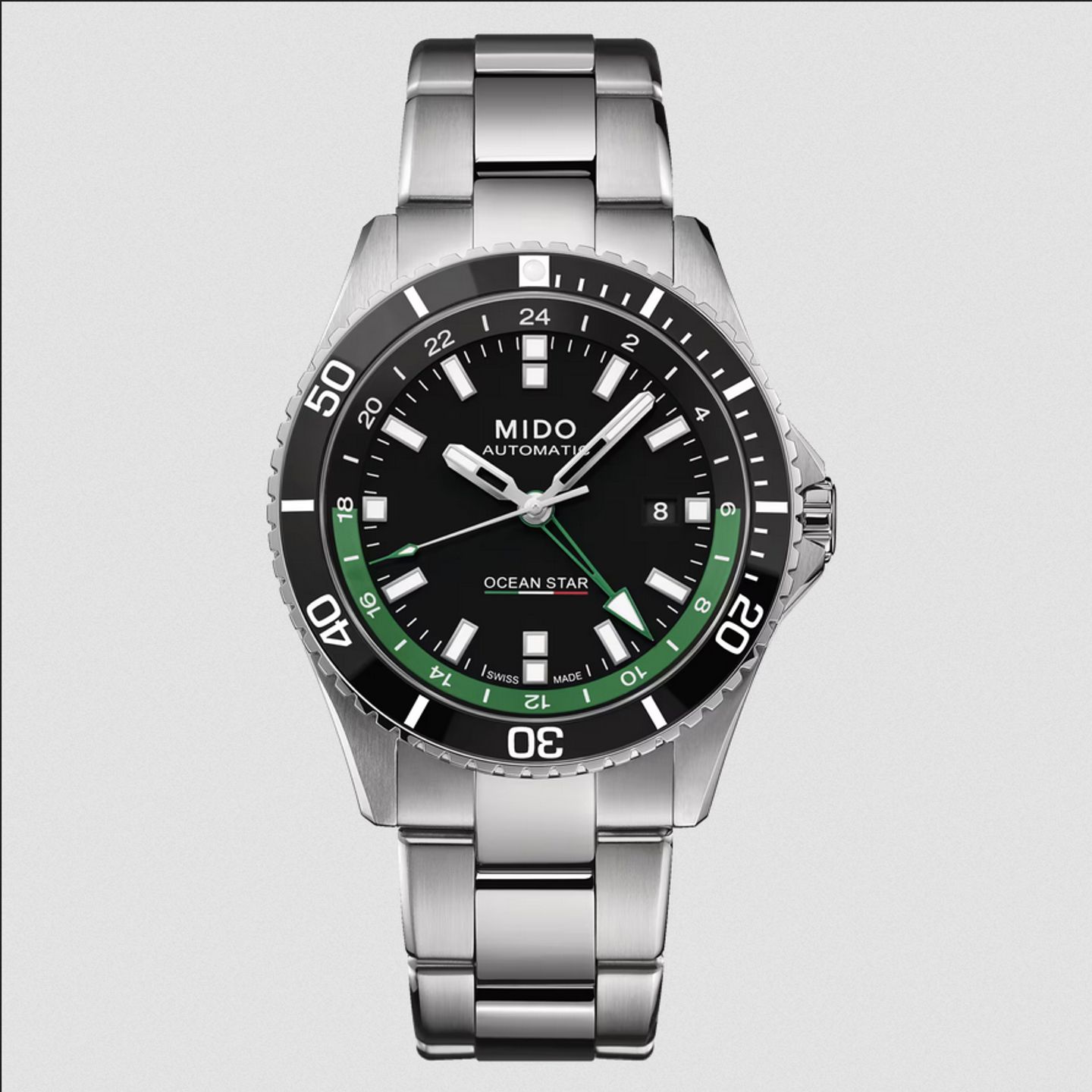 Mido Ocean Star GMT M026.629.11.051.03 (2024) - Zwart wijzerplaat 44mm Staal (2/5)