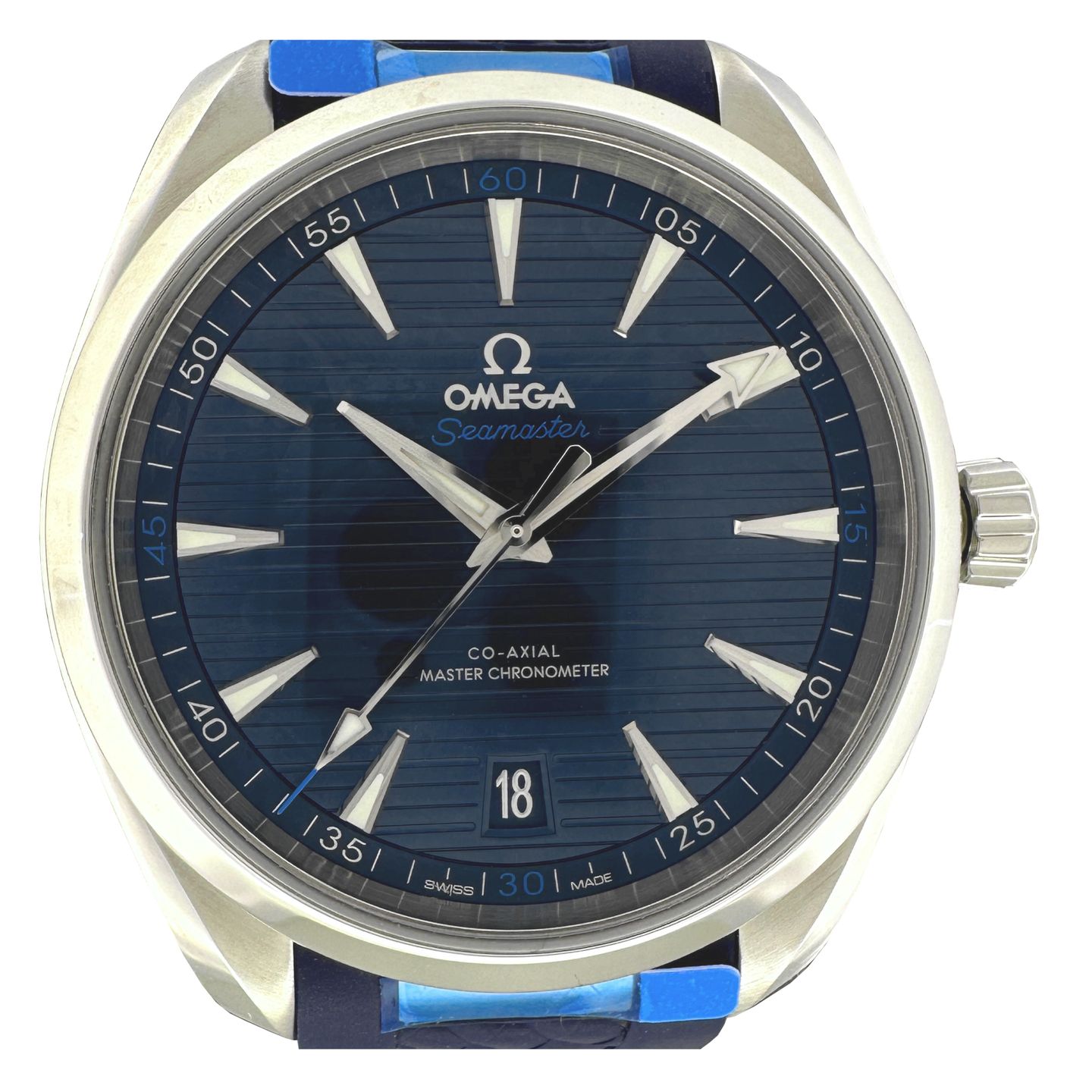 Omega Seamaster Aqua Terra 220.12.41.21.03.001 (2021) - Blue dial 41 mm Steel case (1/8)