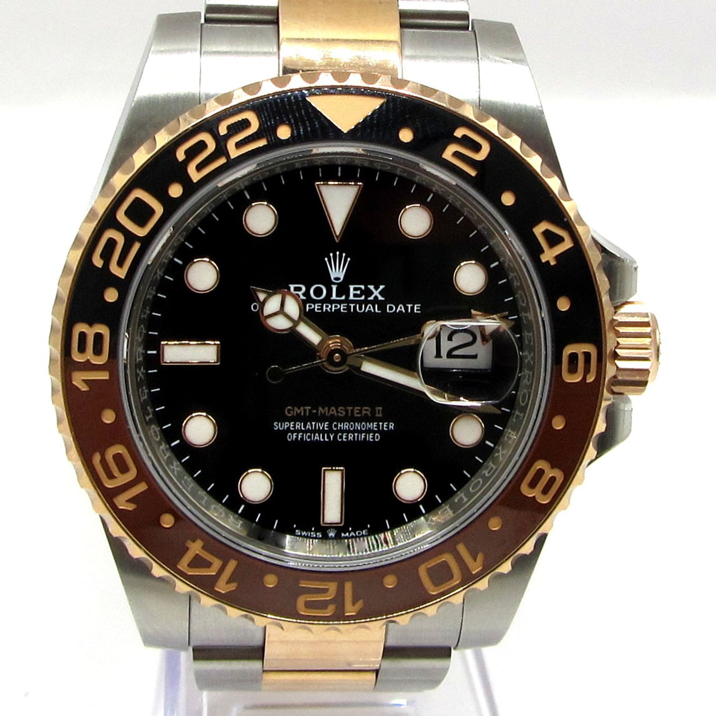 Rolex GMT-Master II 126711CHNR (Onbekend (willekeurig serienummer)) - Zwart wijzerplaat 40mm Goud/Staal (1/6)
