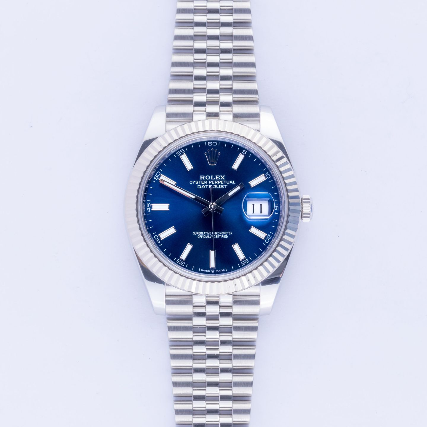 Rolex Datejust 41 126334 (2020) - Blue dial 41 mm Steel case (3/8)