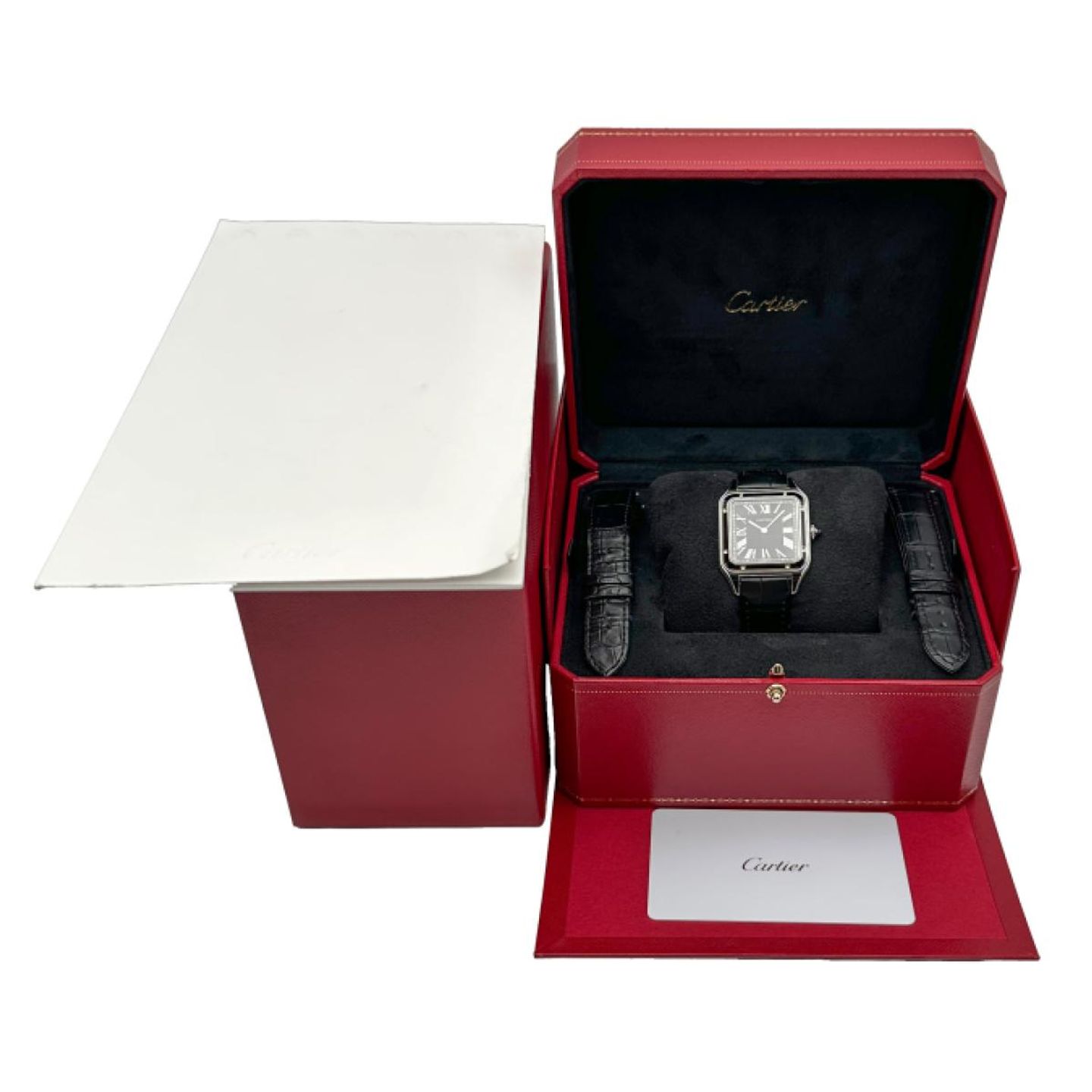 Cartier Santos Dumont WSSA0046 (2023) - Zwart wijzerplaat 44mm Staal (5/5)