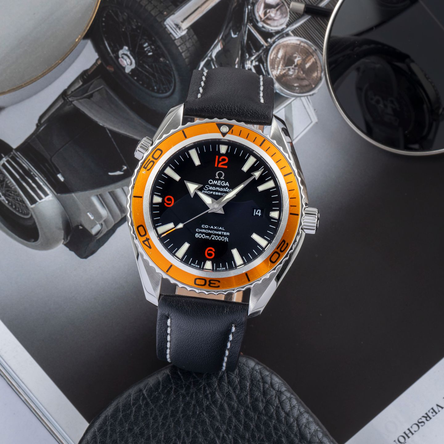 Omega Seamaster Planet Ocean 2208.50.00 (2007) - Zwart wijzerplaat 46mm Staal (1/8)