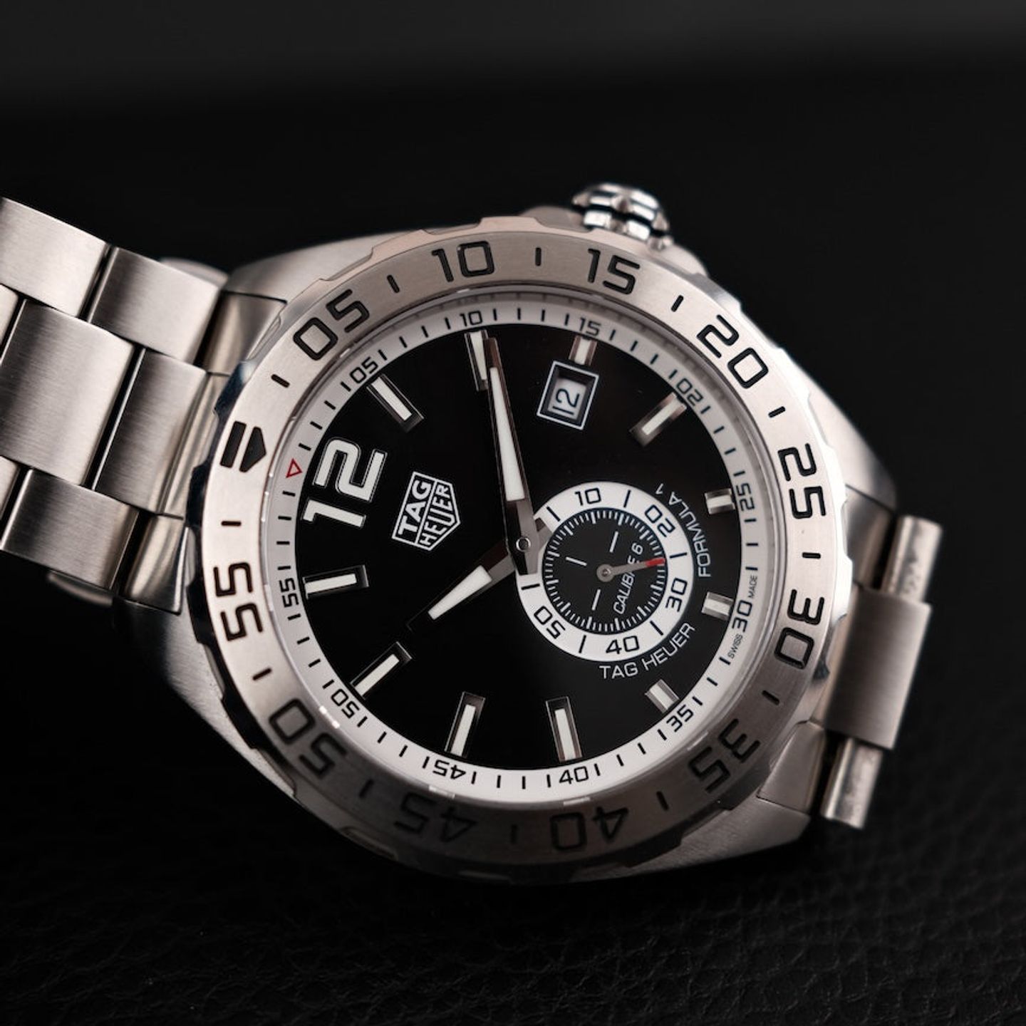 TAG Heuer Formula 1 Calibre 6 WAZ2012 (2022) - Zwart wijzerplaat 43mm Staal (2/8)