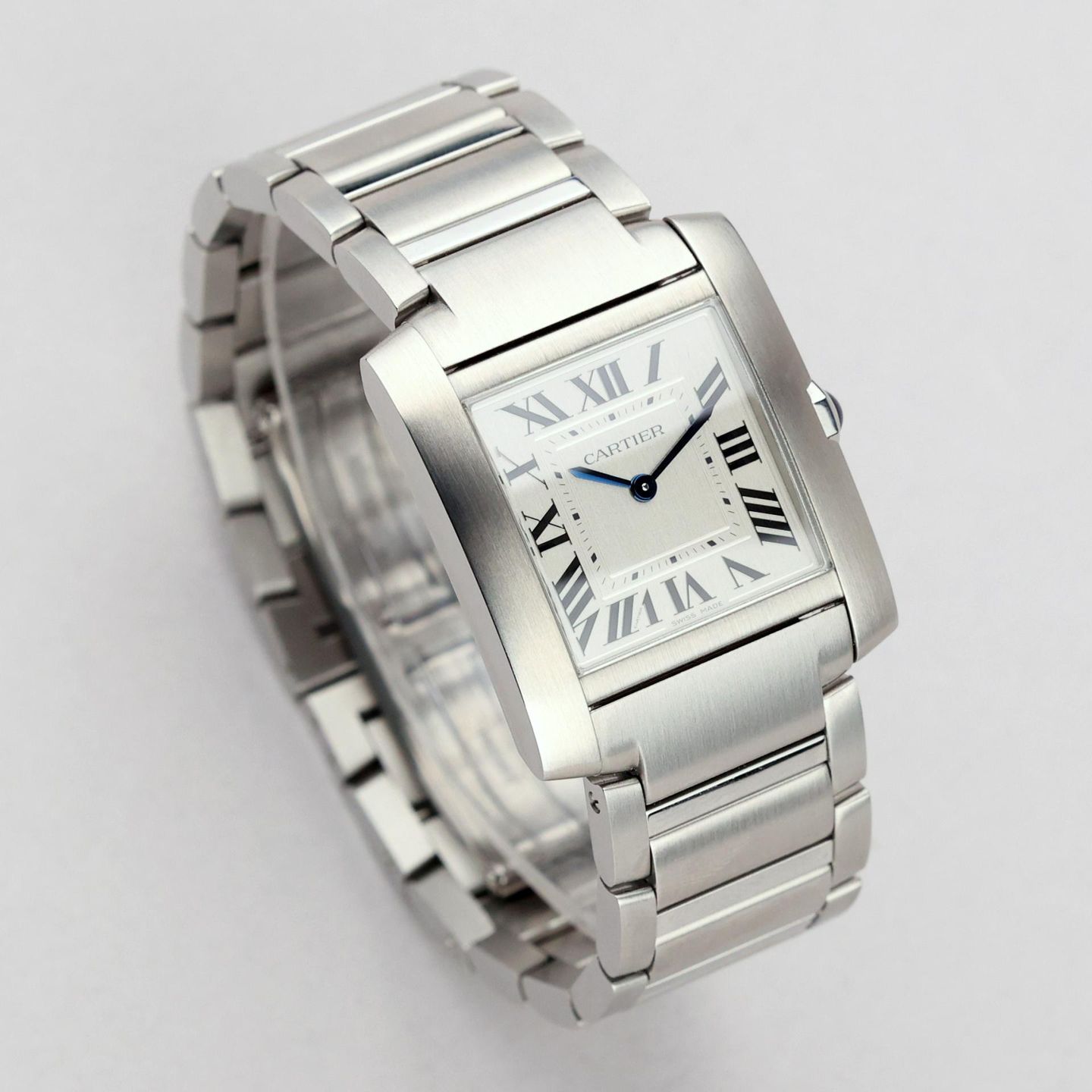Cartier Tank Française WSTA0074 (2026) - Silver dial 32 mm Steel case (2/8)