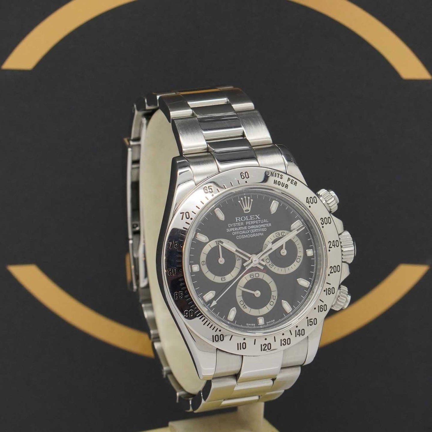 Rolex Daytona 116520 (2009) - Zwart wijzerplaat 40mm Staal (3/7)