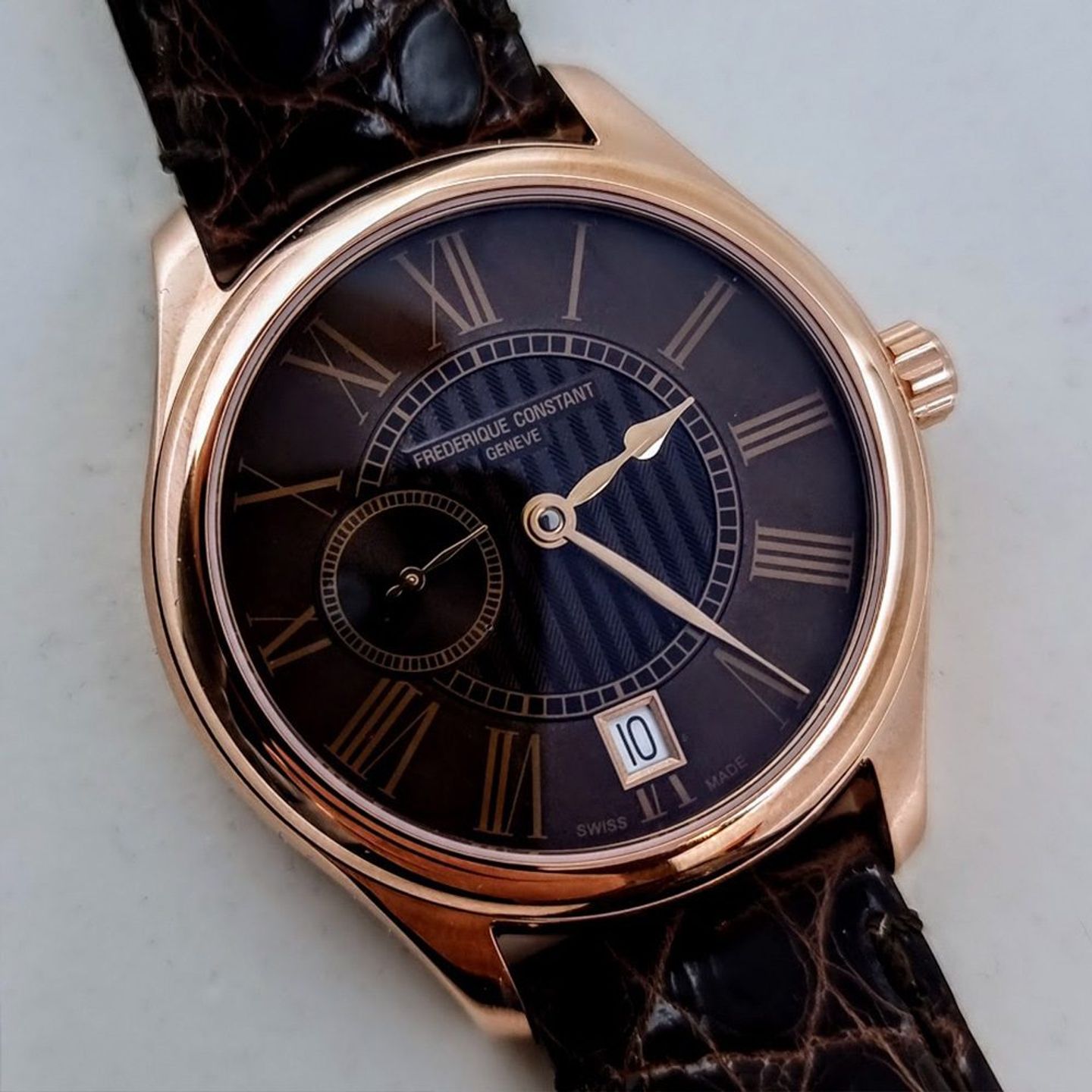 Frederique Constant Ladies Automatic FC-318MPC3B4 (2025) - Bruin wijzerplaat 36mm Staal (2/8)