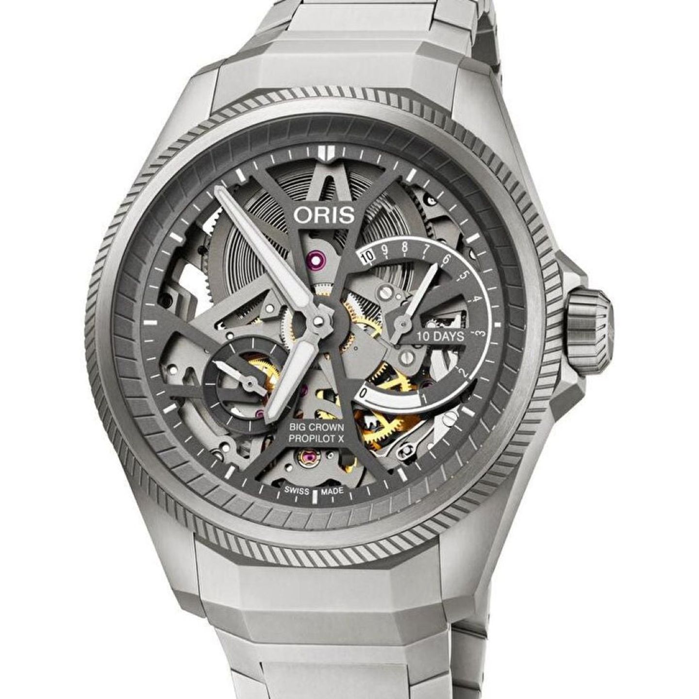 Oris Big Crown ProPilot 01 115 7759 7153-Set7 22 01TLC (2025) - Transparant wijzerplaat 44mm Titanium (1/1)