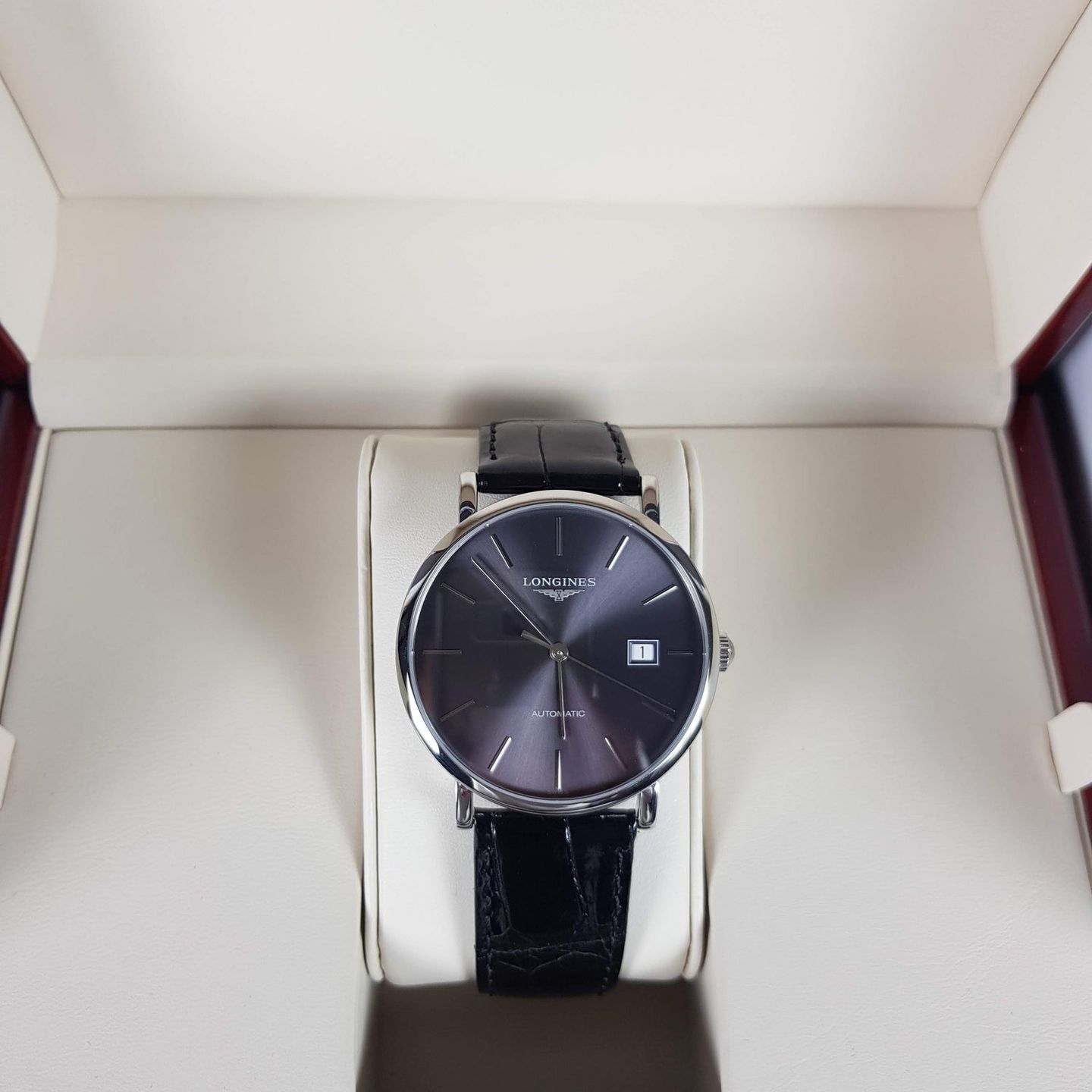 Longines Elegant L4.910.4.72.2 (2025) - Grey dial 39 mm Steel case (1/1)