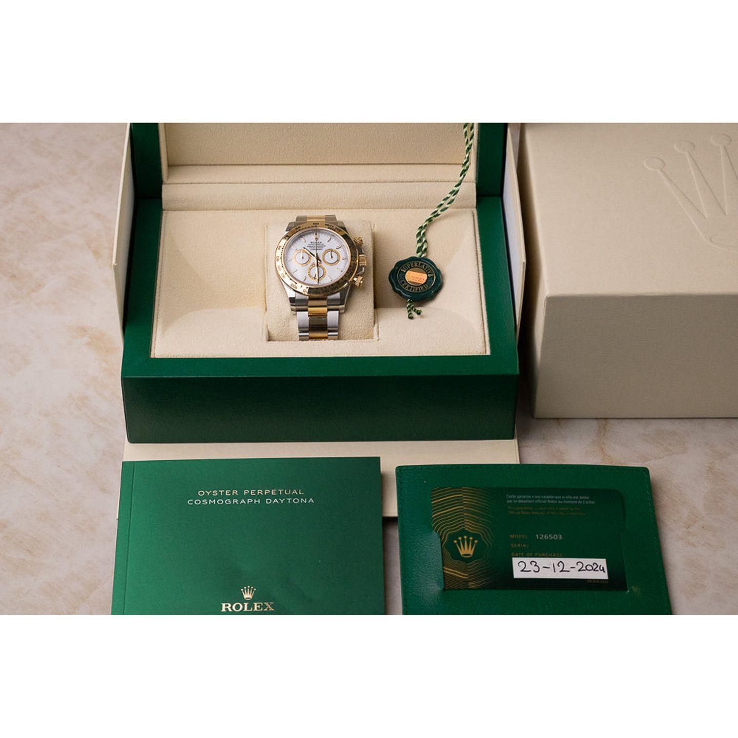 Rolex Daytona 126503 (2024) - 40mm Goud/Staal (7/7)